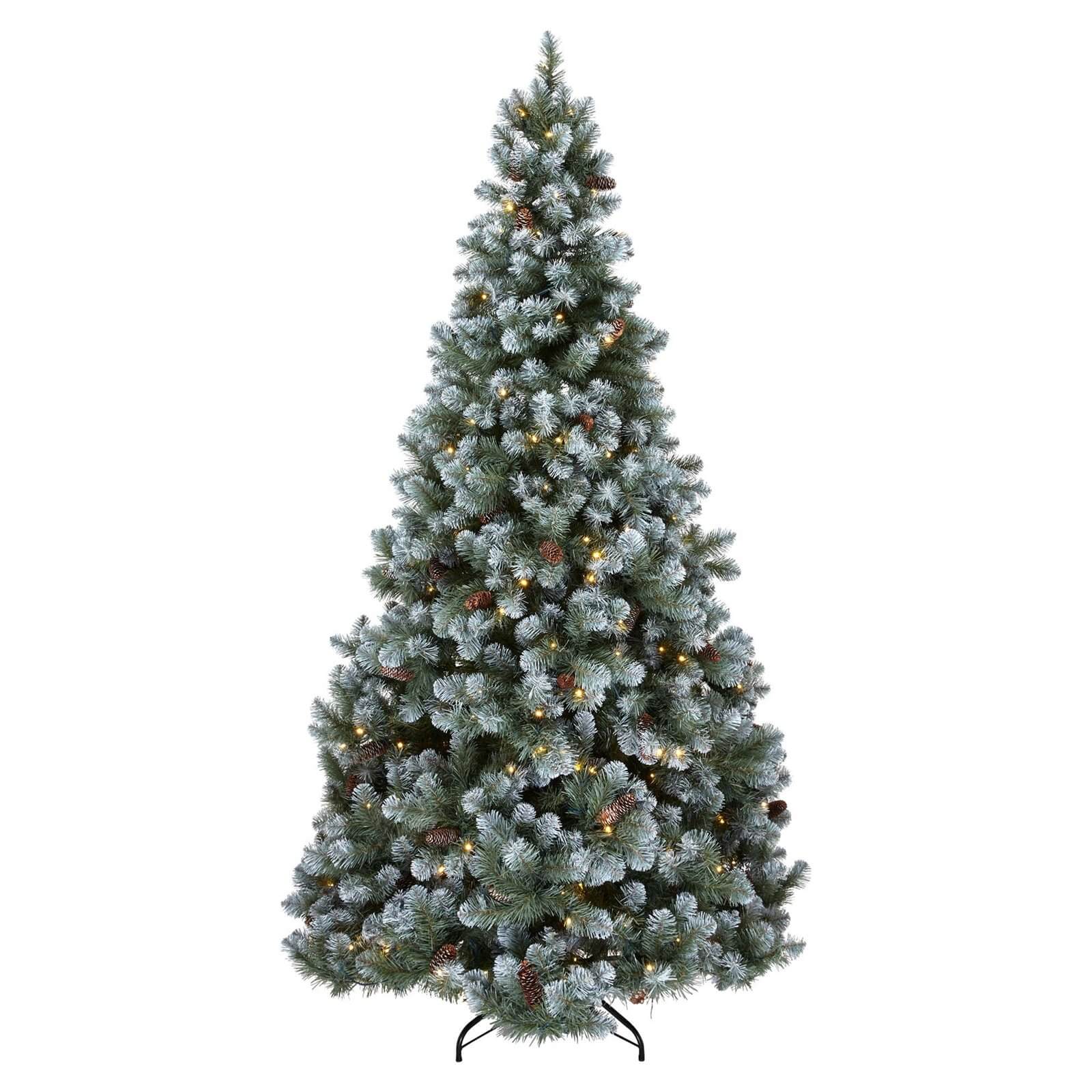 10ft Snowy Derry Premium Pre Lit Christmas Tree Homebase