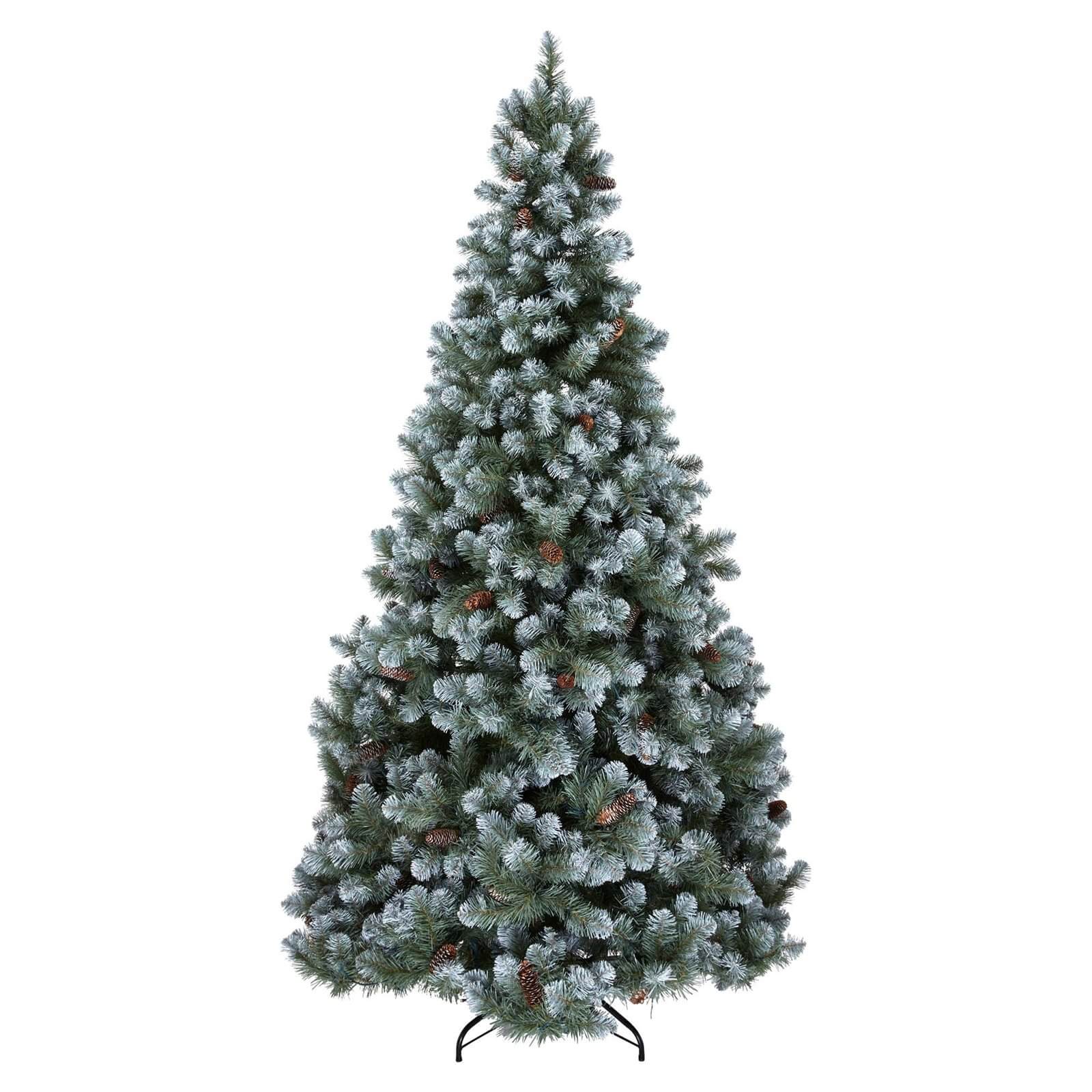 10ft Snowy Derry Premium Pre Lit Christmas Tree
