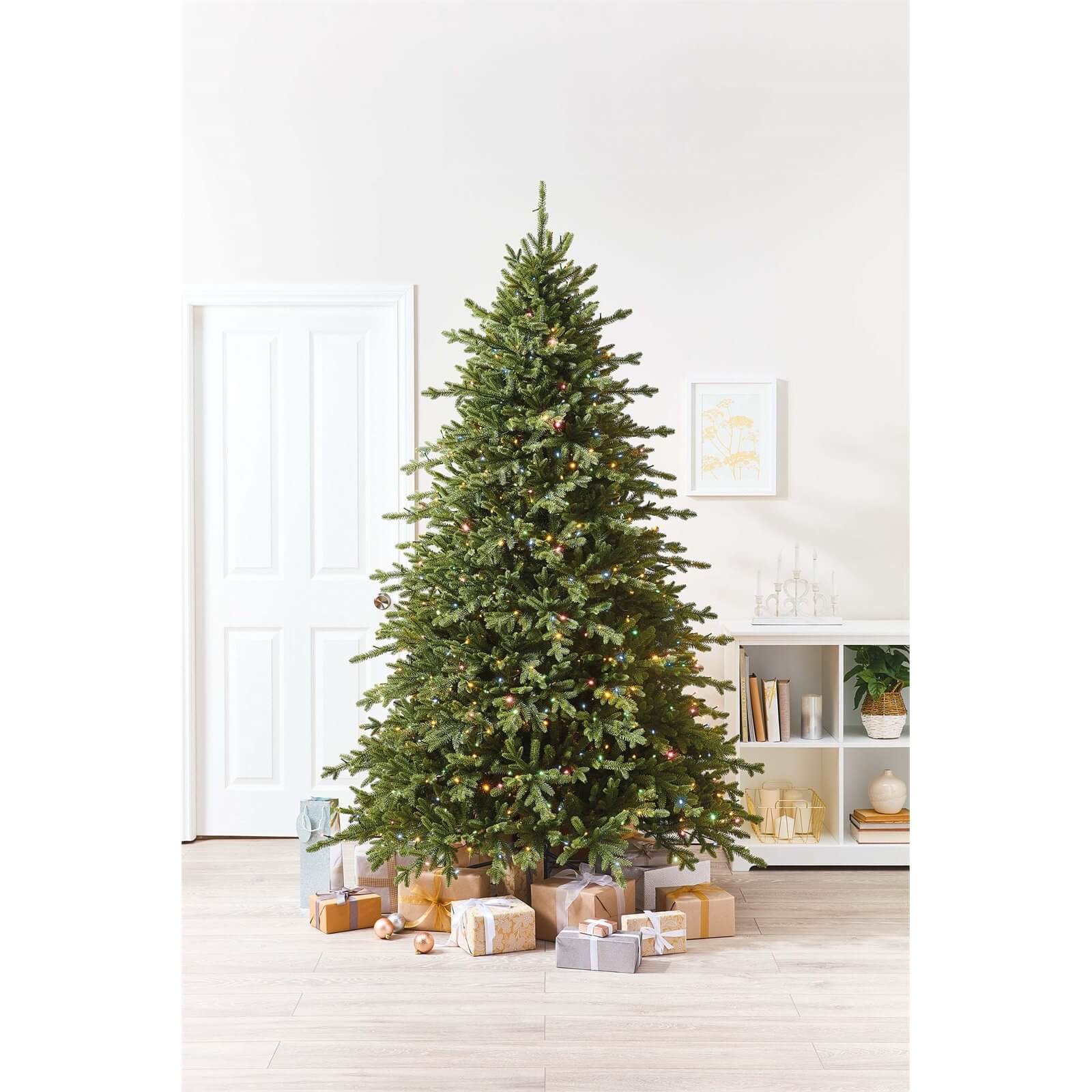 7ft 6 Smokey Mountain Premium Pre Lit Christmas Tree