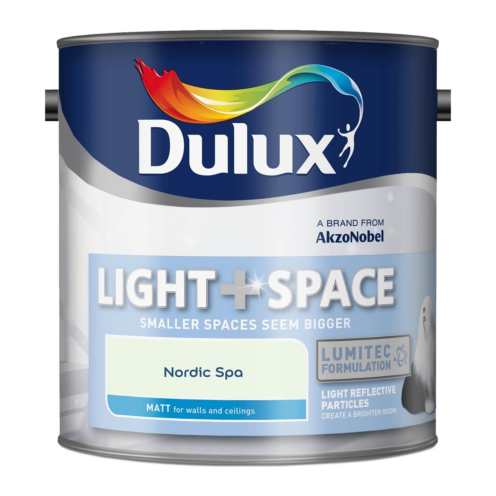 Dulux Light & Space Matt Emulsion Paint Nordic Spa - 2.5L