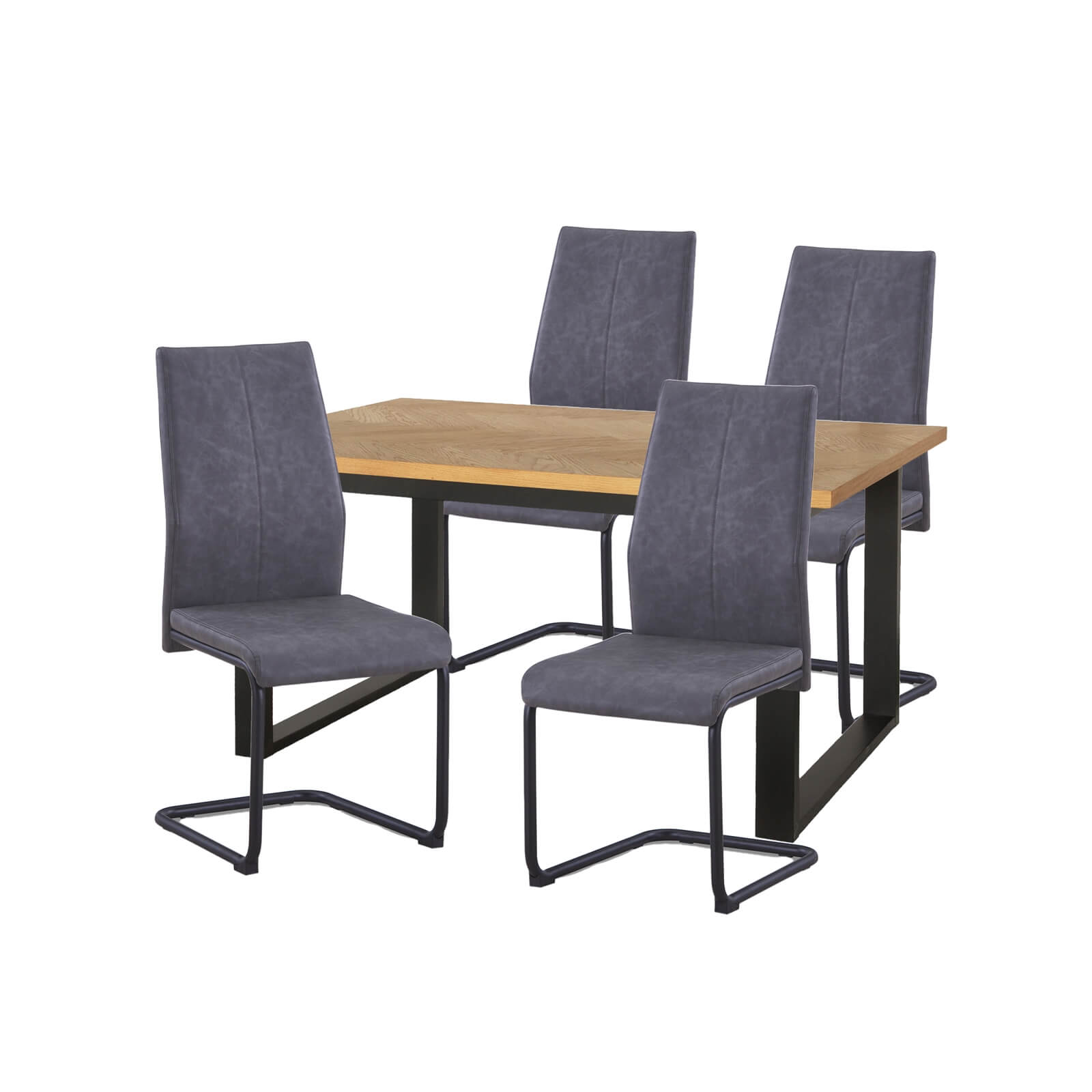 Skelby Dining Table and 4 Chairs