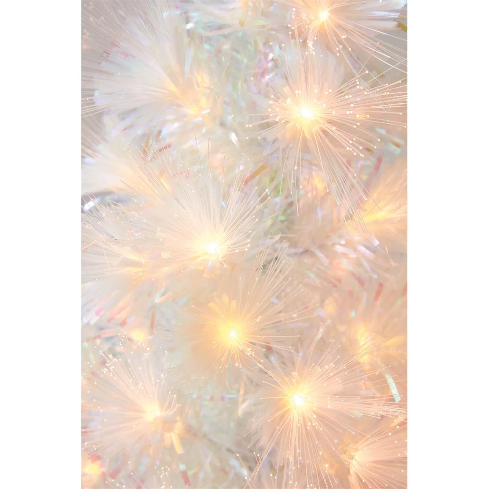 4ft White Fibre Optic (Pre Lit) Christmas Tree