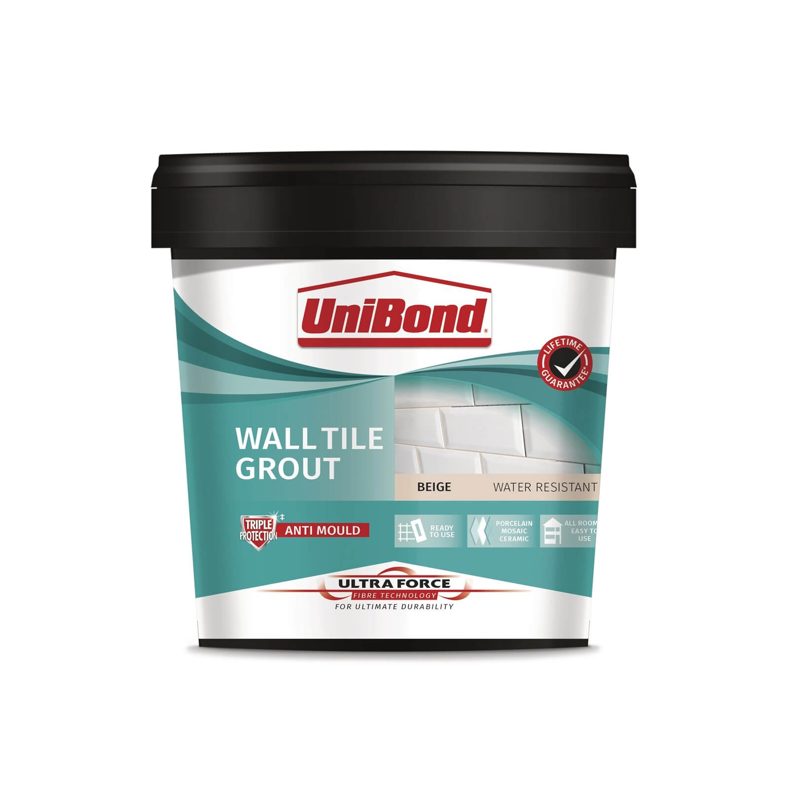UniBond UltraForce Wall Tile Grout Beige 1.38kg