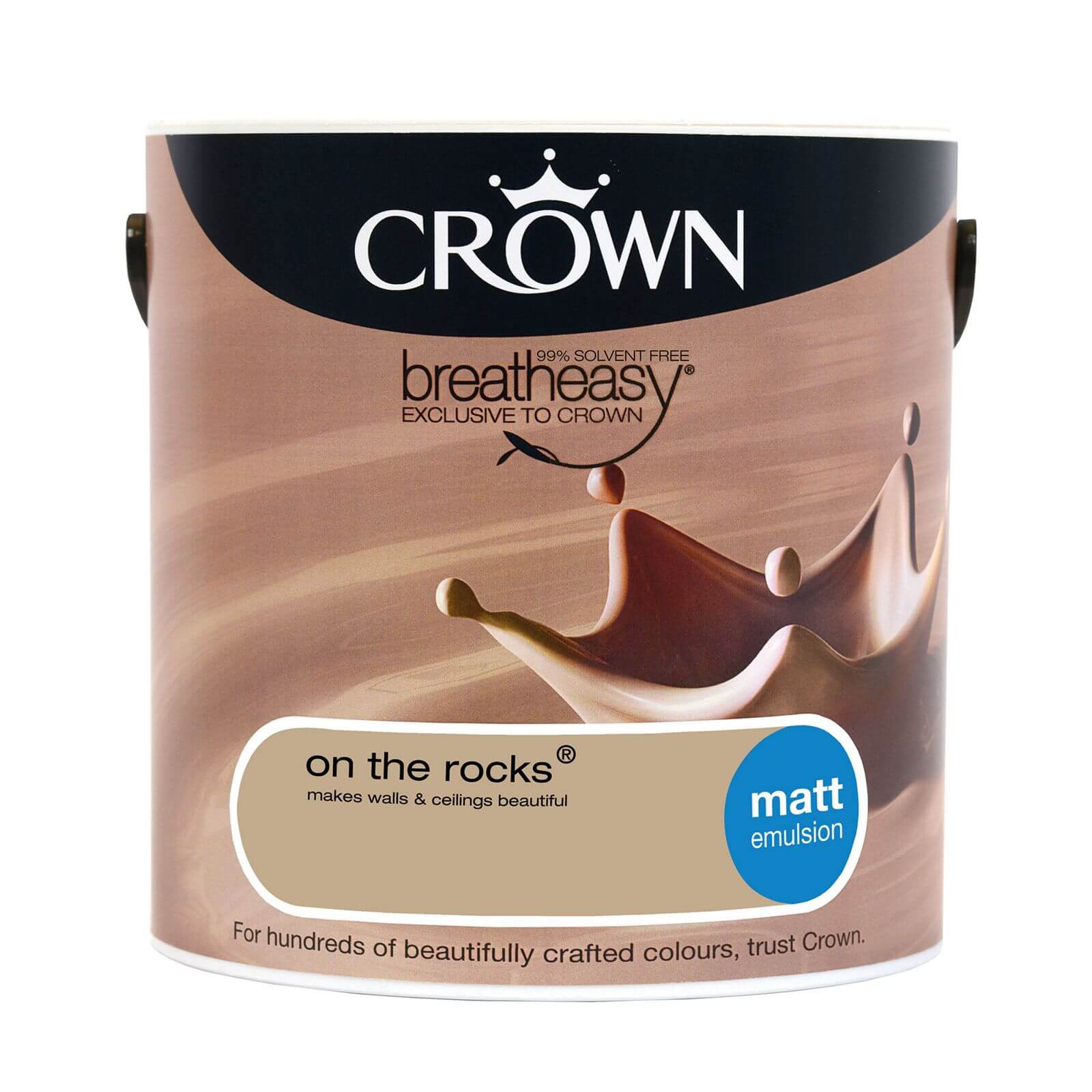 Crown Breatheasy On the Rocks - Matt Emulsion Paint - 2.5L