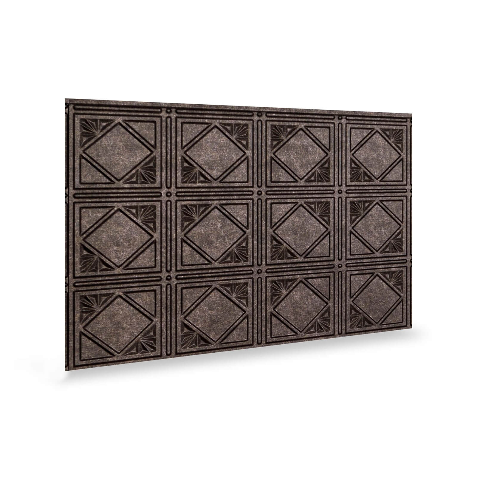 Innovera Decor 3D Design Wall Tile - Kitchen Splashback Cladding Panels (Art Nouveau - Smoked Pewter, Set of 6)