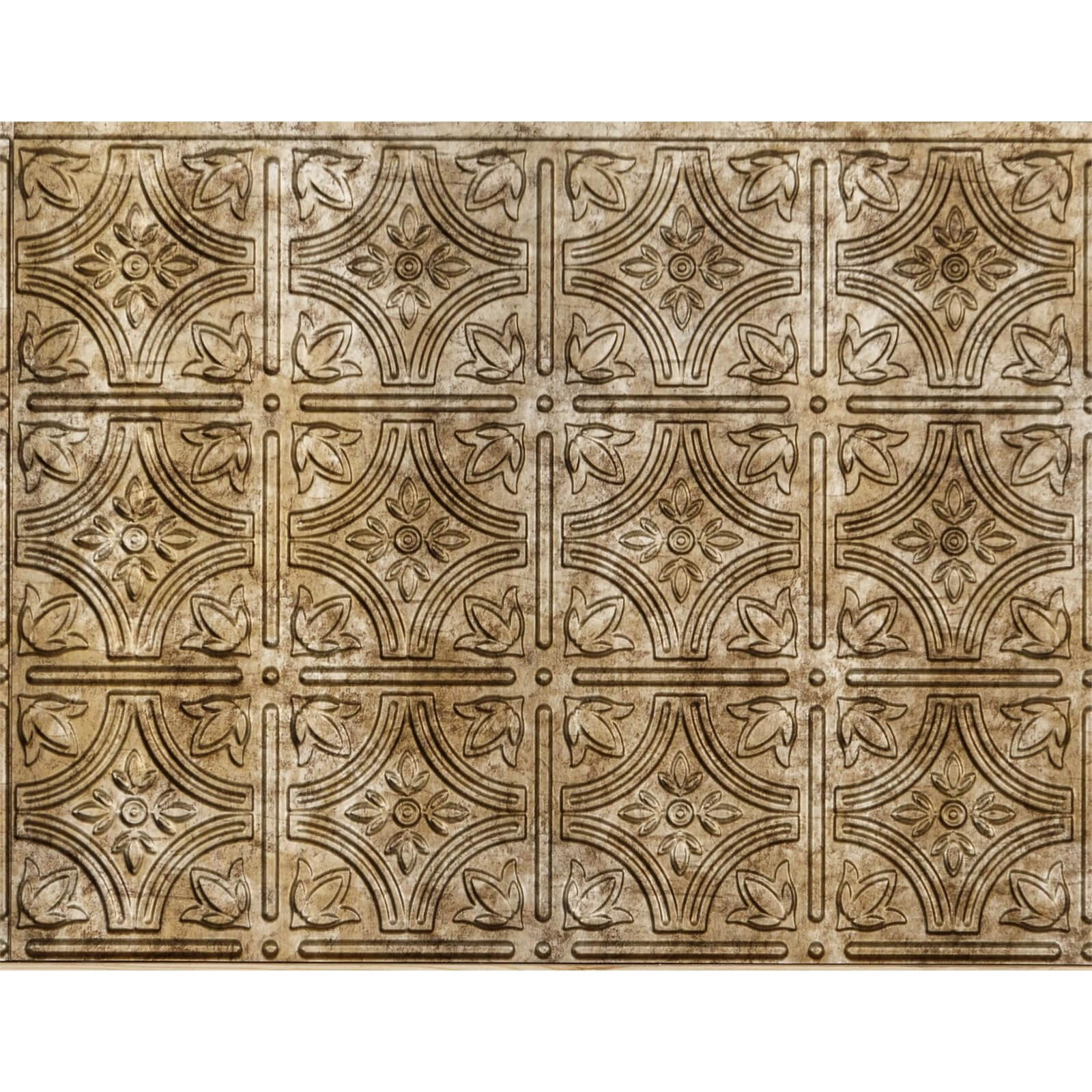 Innovera Decor 3D Design Wall Tile - Kitchen Splashback Cladding Panels ( Empire - Bermuda Bronze, Set of 6)
