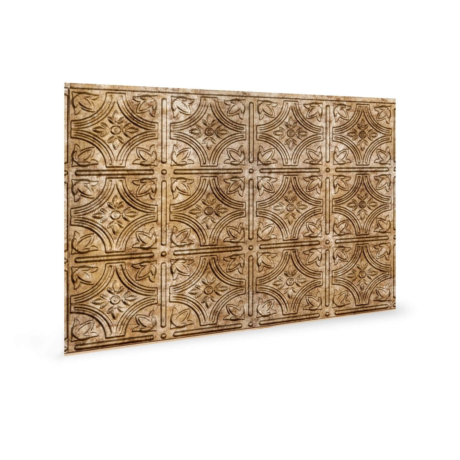 Innovera Decor 3D Design Wall Tile - Kitchen Splashback Cladding Panels ( Empire - Bermuda Bronze, Set of 6)