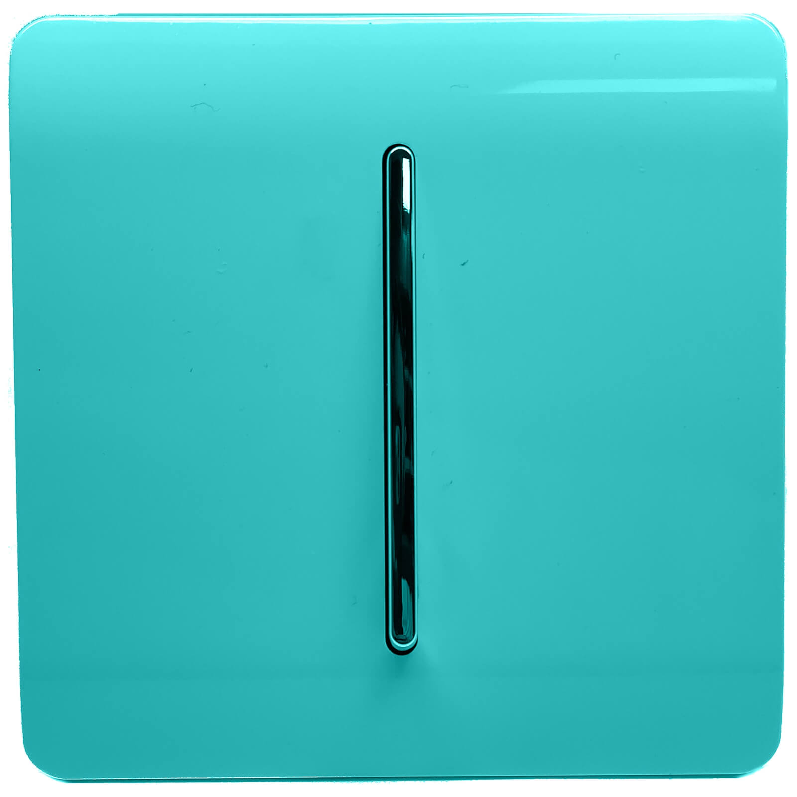 Trendi Switch 1 Gang 2 Way 10Amp Light Switch in Bright Teal