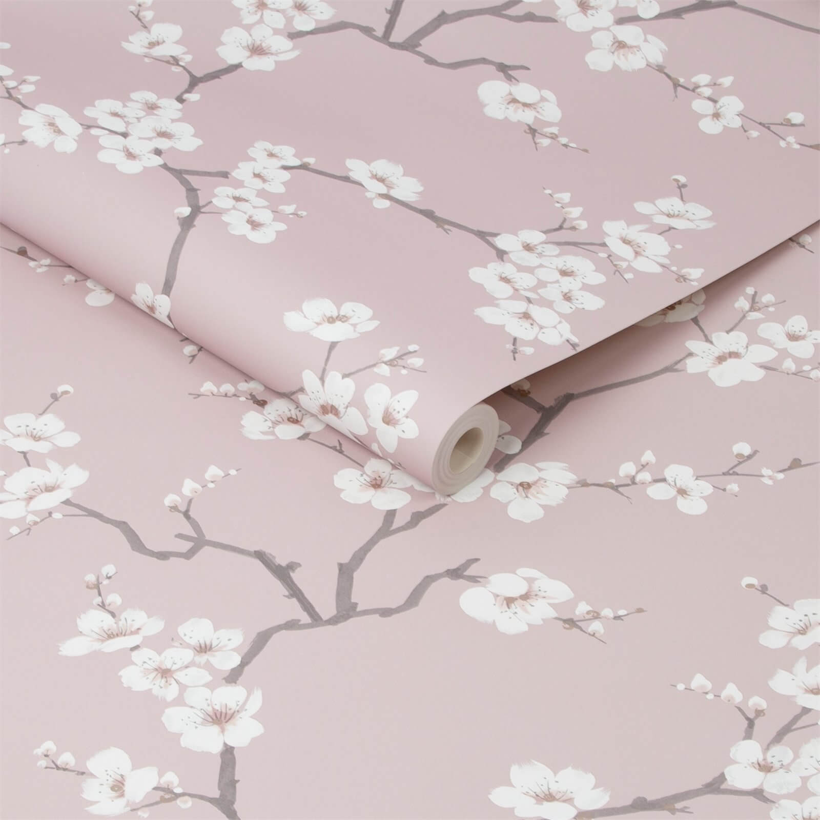 Fresco Apple Blossom Wallpaper - Pink
