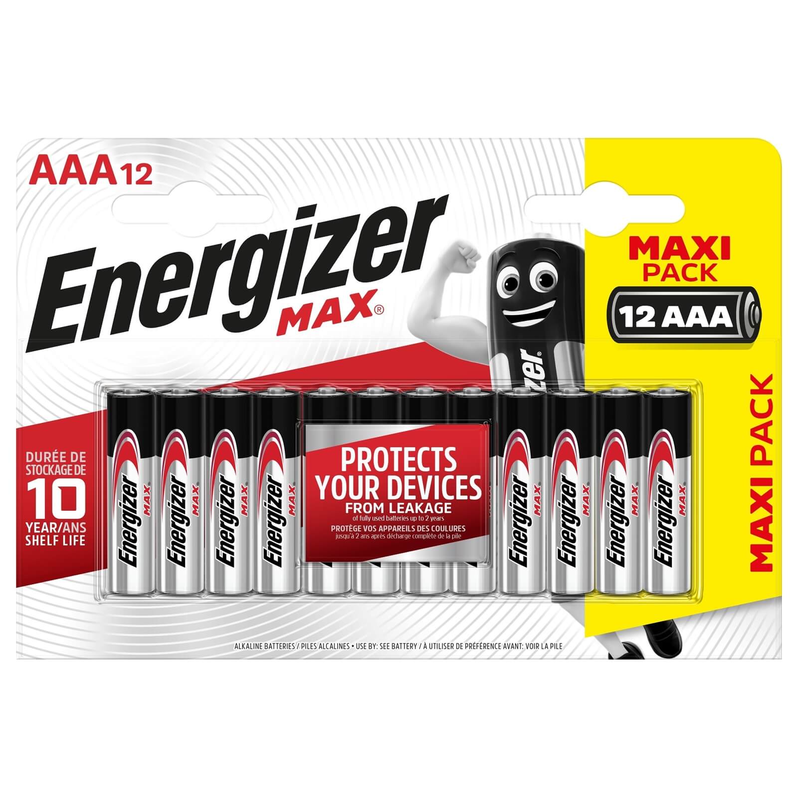 Energizer MAX Alkaline AAA Batteries - 12 Pack