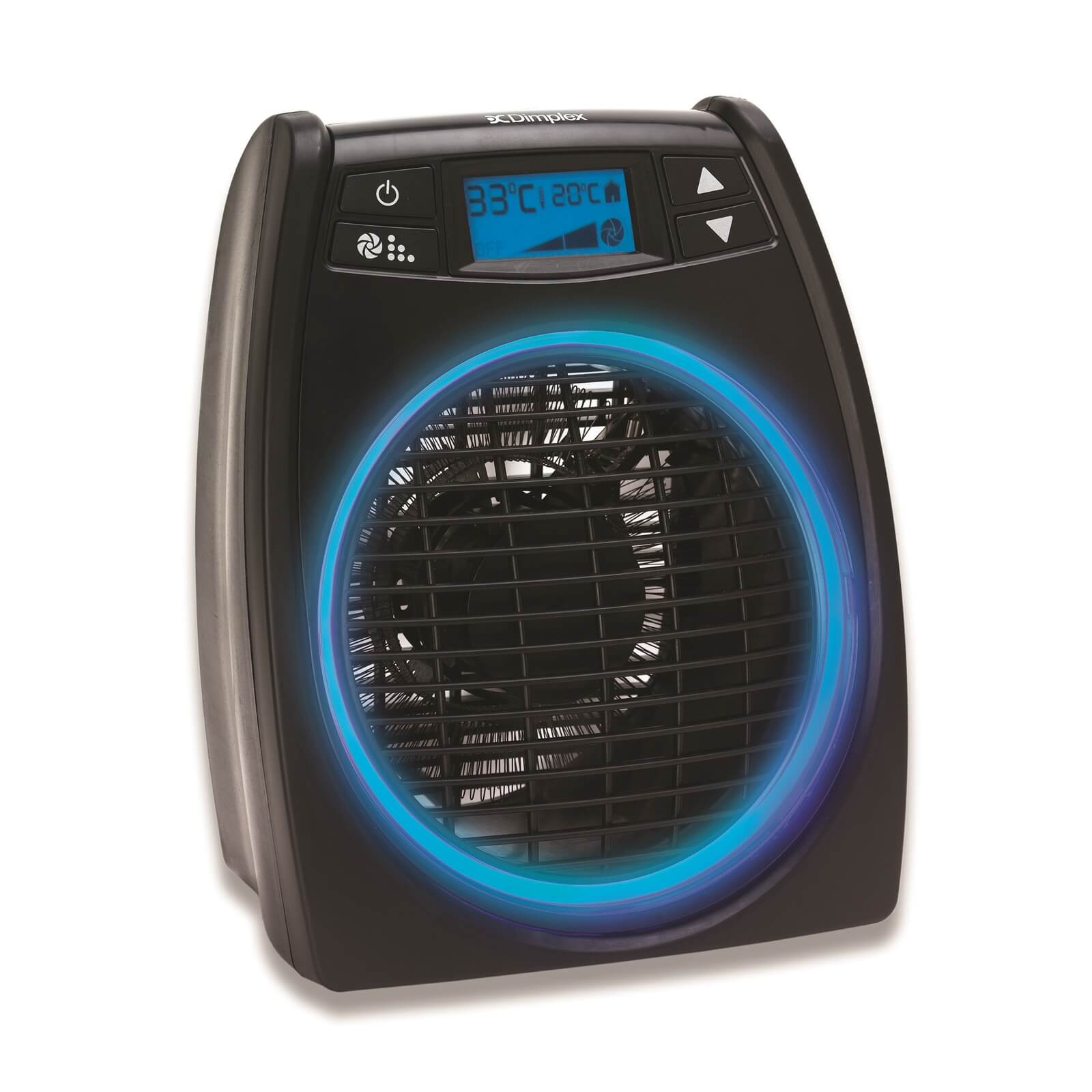 Dimplex 2kW GloFan Heater with Cool Air Setting - Black