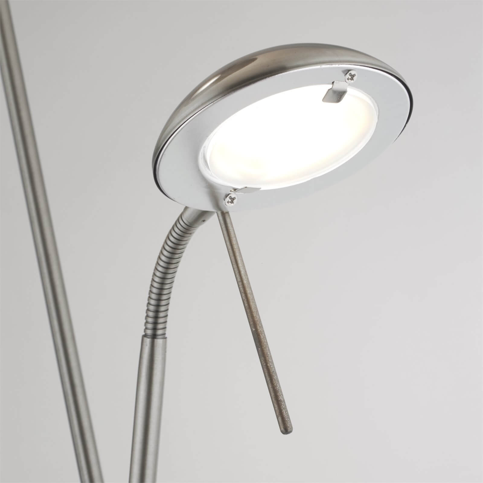 Silver Father and Child Floor Lamp