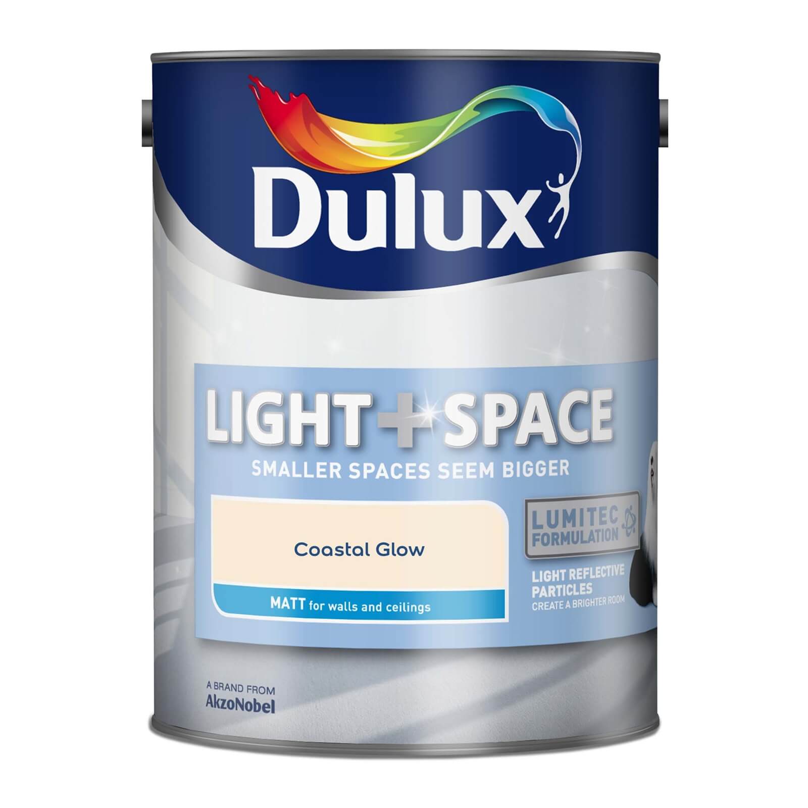 Dulux Light & Space Matt Emulsion Paint Coastal Glow - 5L
