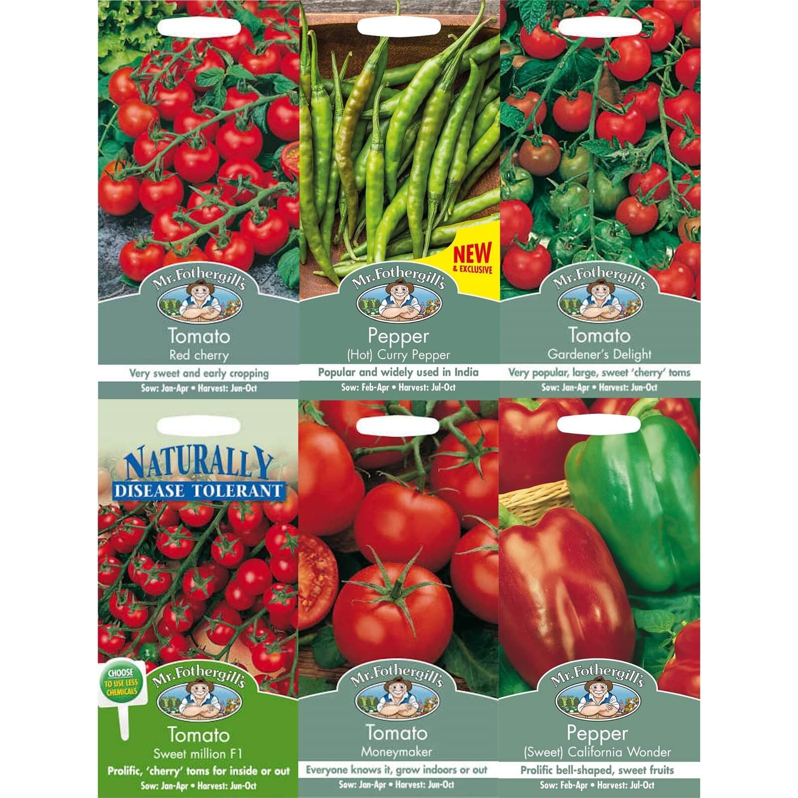 Mr. Fothergill's Tomatoes and Peppers Seeds Bundle