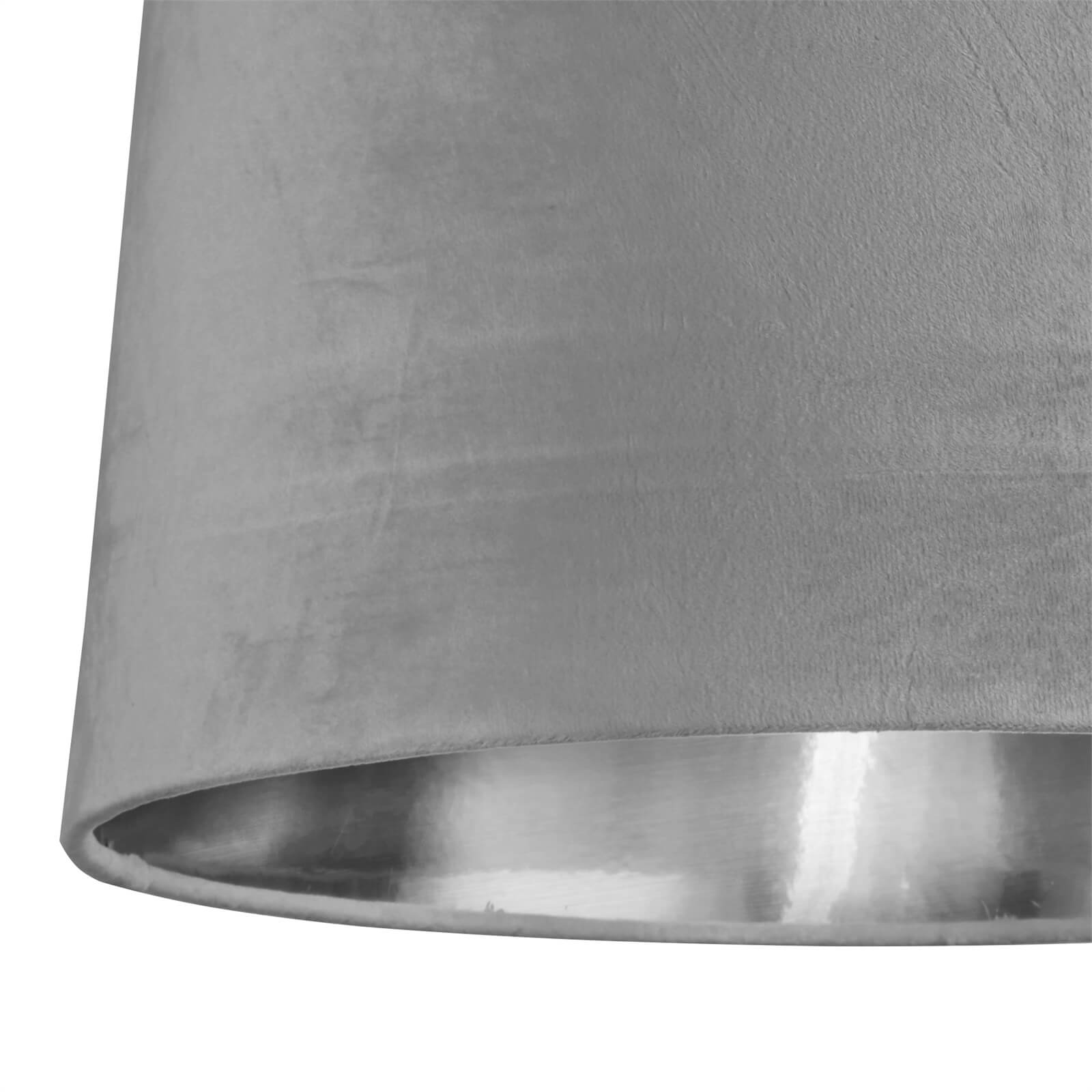 Grey Velvet 40cm Tapered Shade