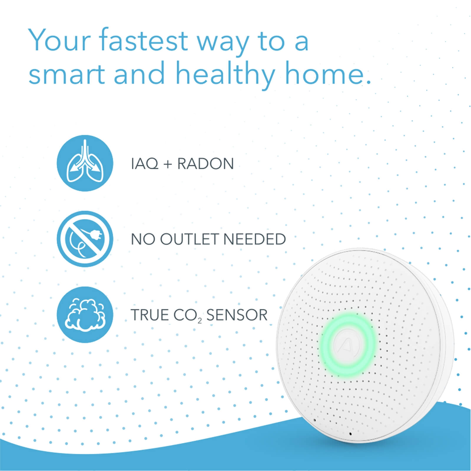 Airthings Wave Plus - Smart Radon and Indoor Air Quality Monitor