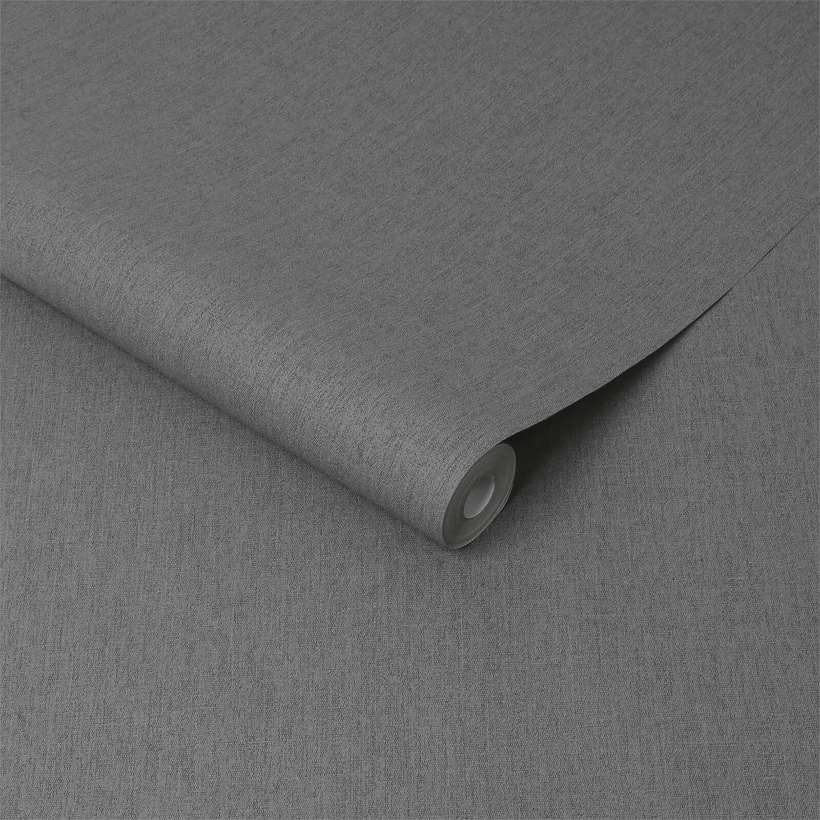 Superfresco Easy Calico Paste the Wall Wallpaper -  Charcoal