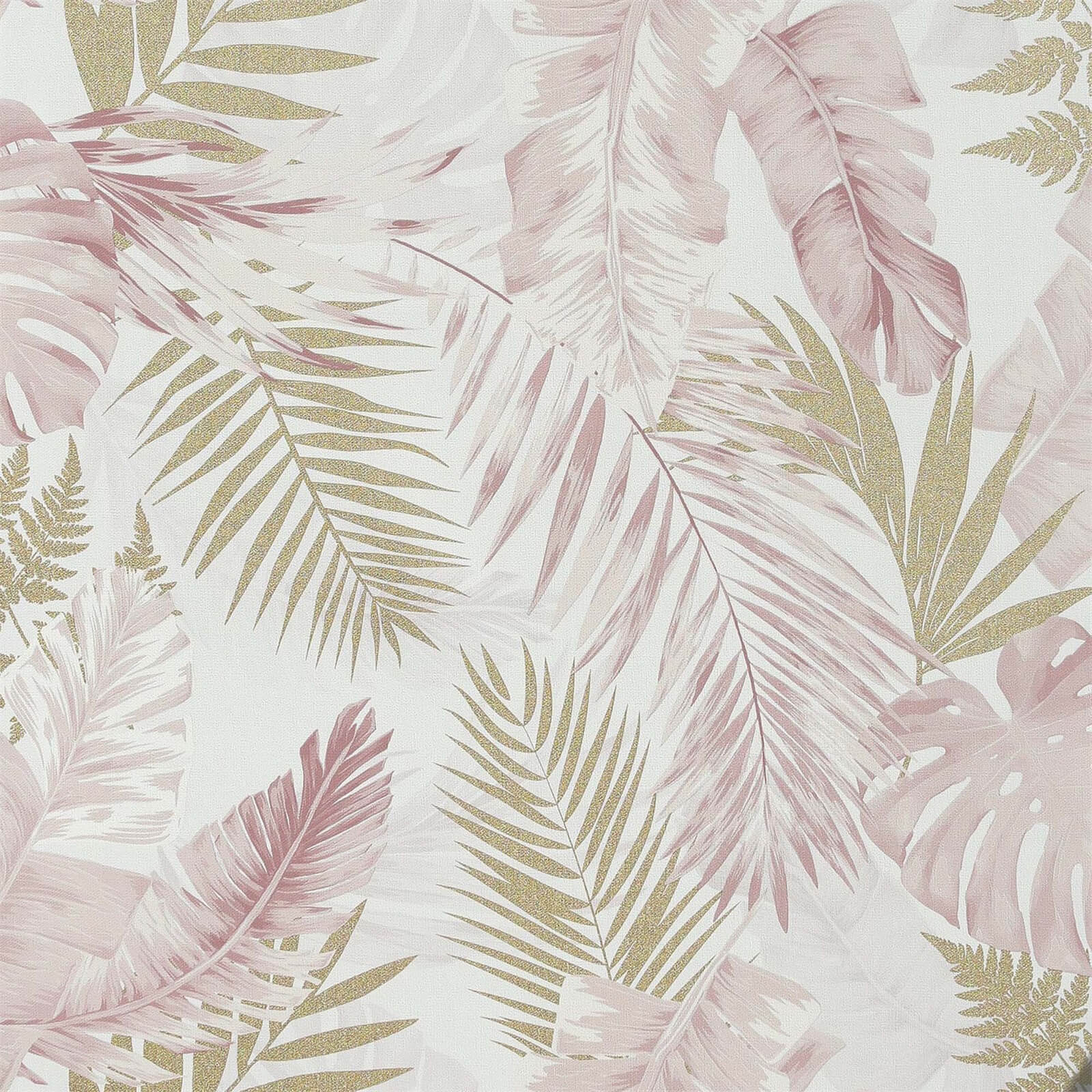 Arthouse Soft Tropical Blushgold Wallpaper