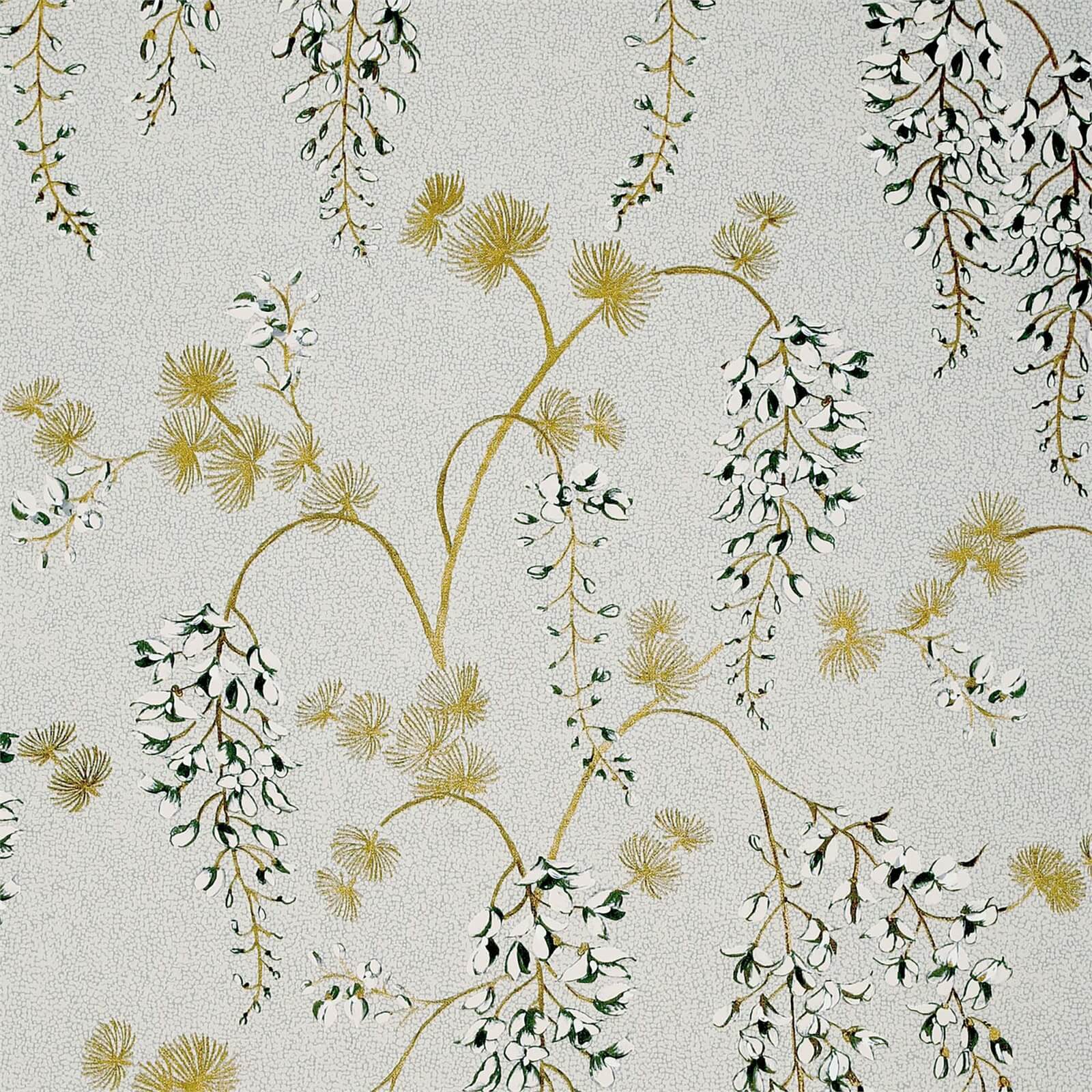Arthouse Wisteria Floral Neutral Gold Wallpaper
