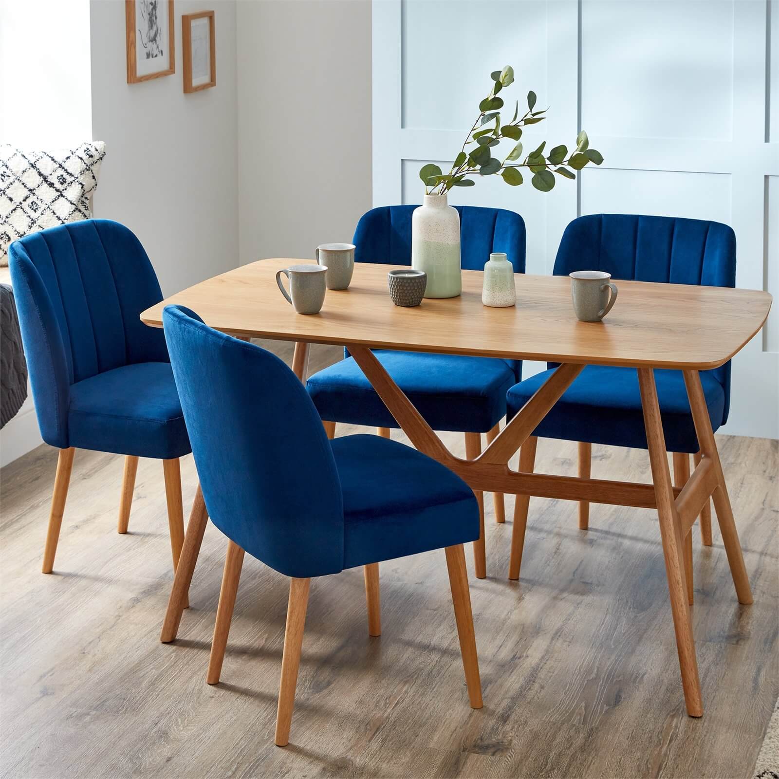 Myra Dining Chairs - Set of 2 - Midnight Blue
