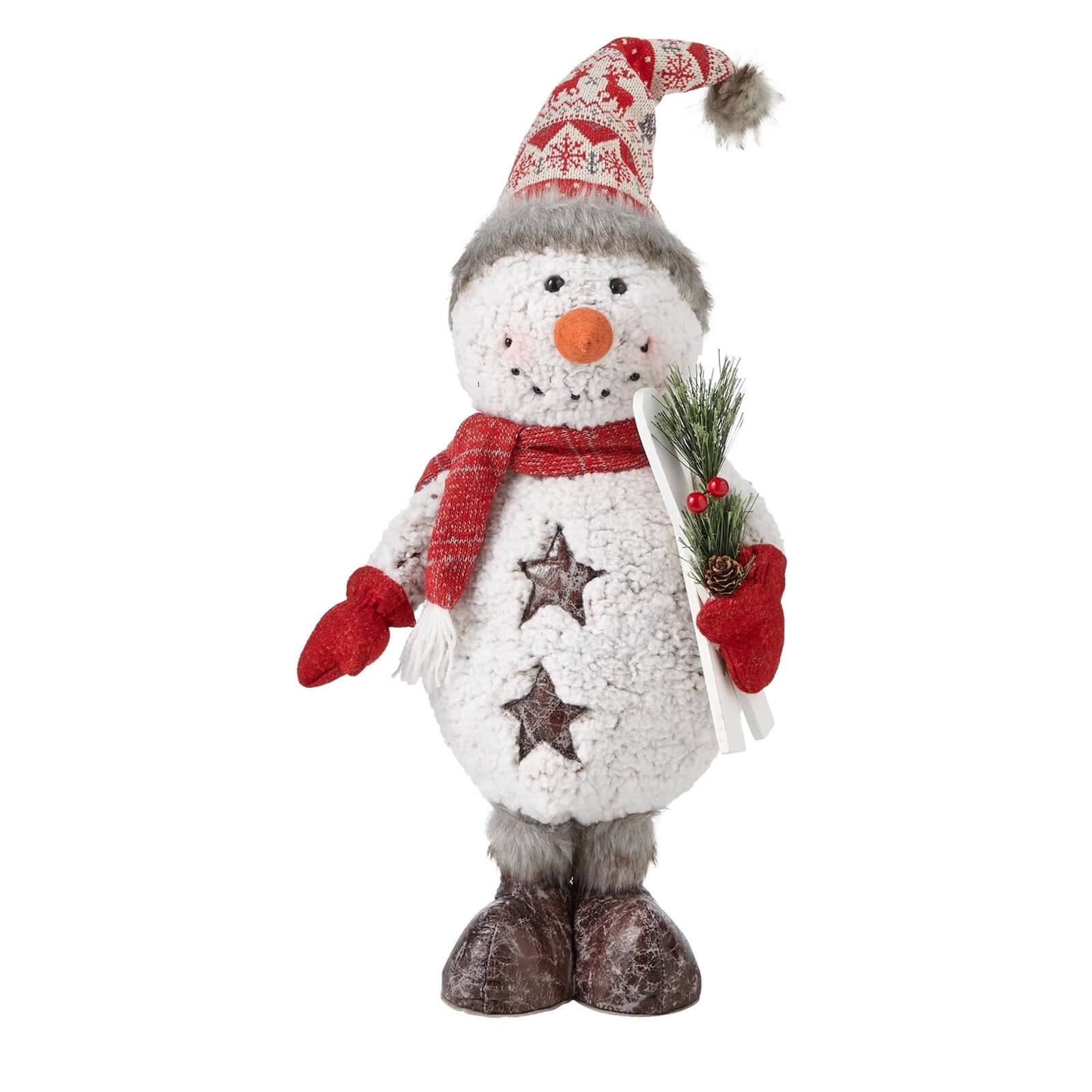 Standing Snowman Christmas Decoration - 50cm