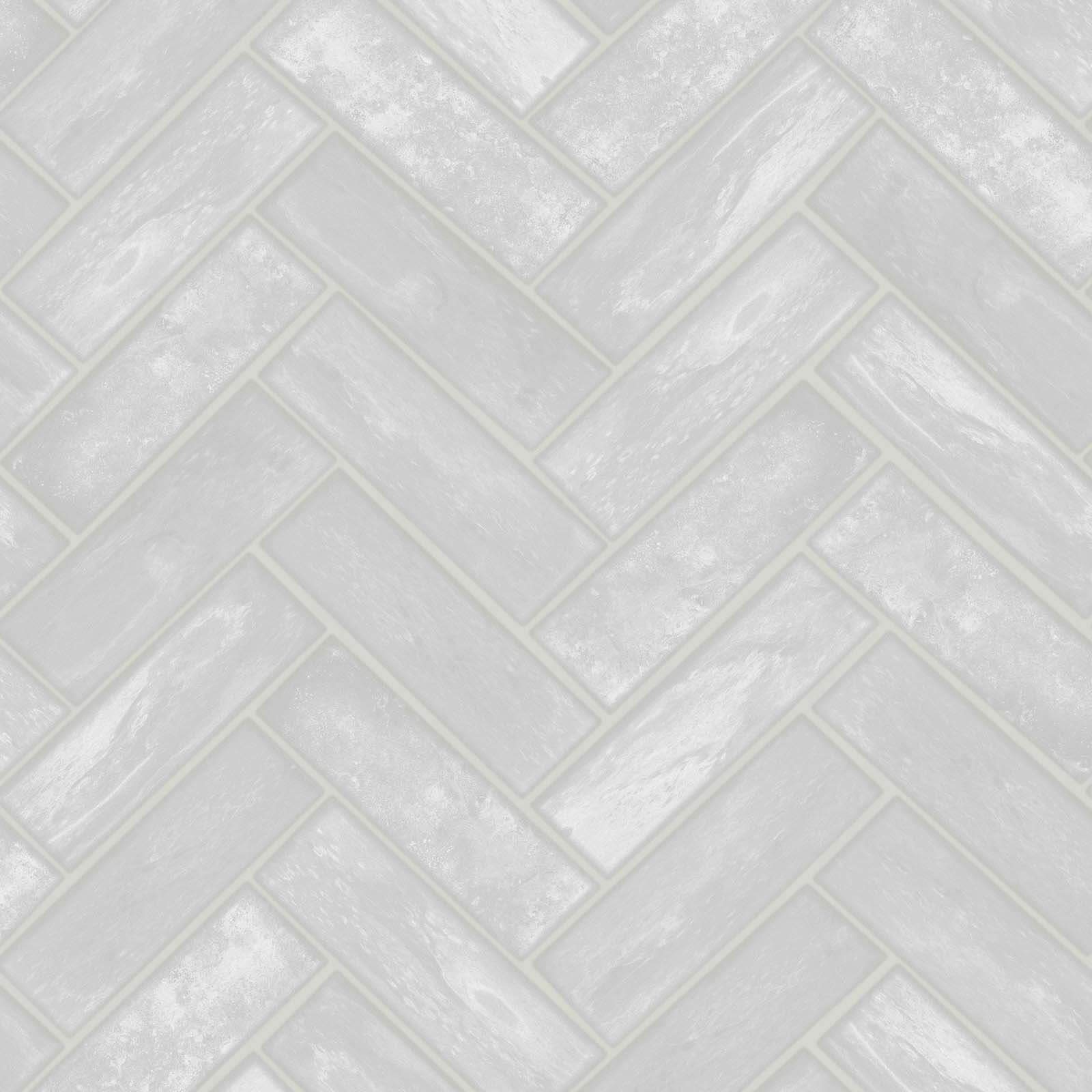 Contour Lustro Silver Wallpaper