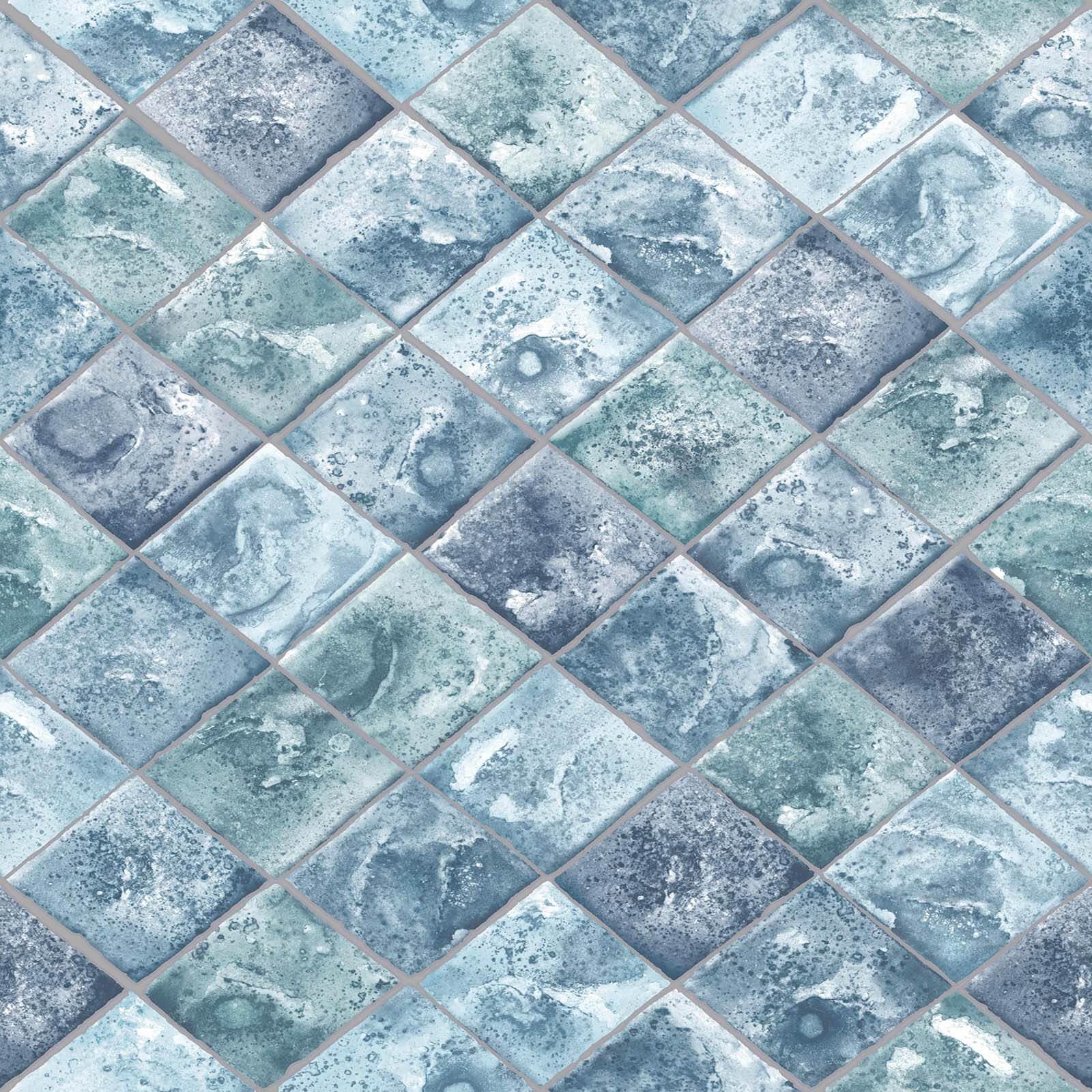 Superfresco Easy Aqua Diamond Tile Wallpaper