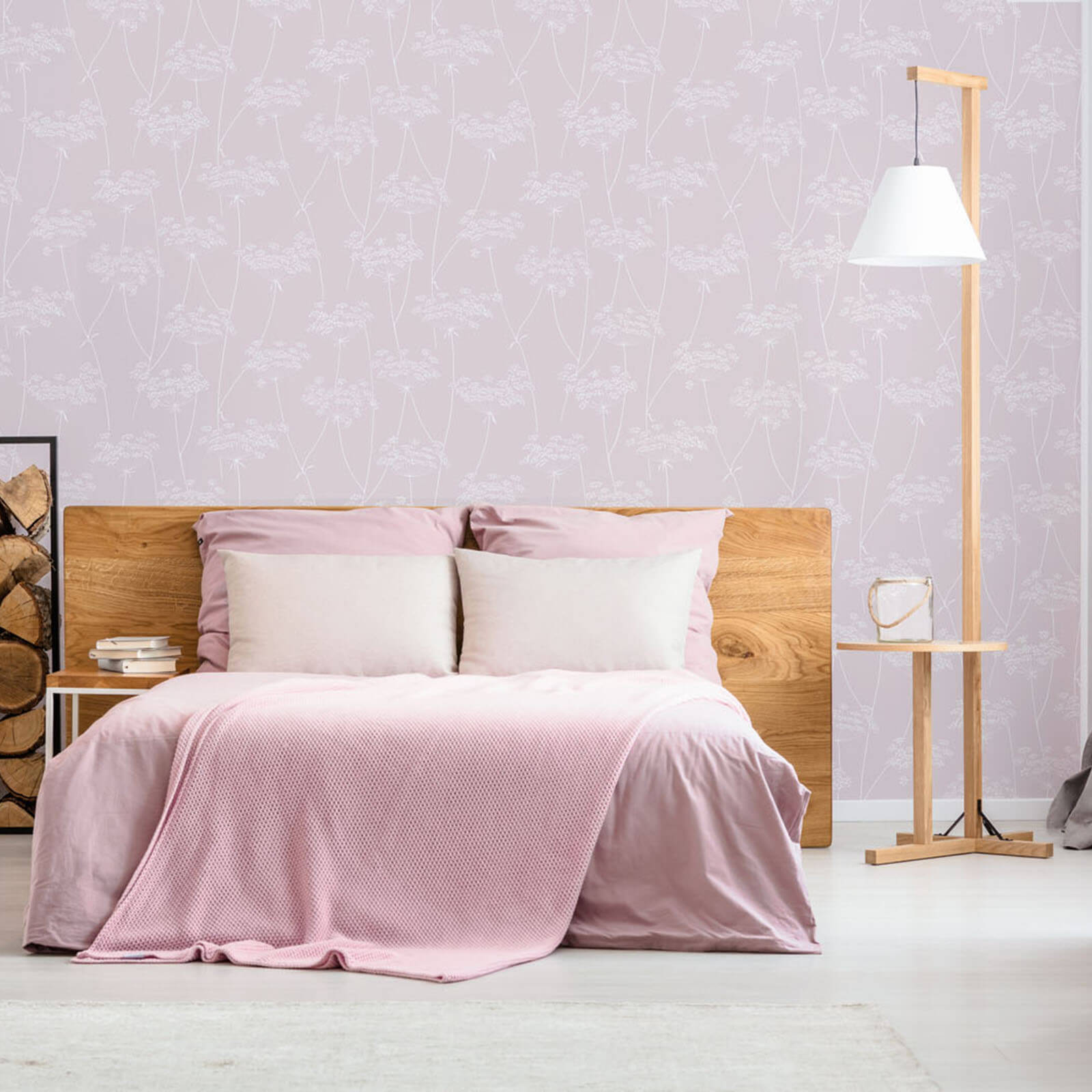 Superfresco Easy Floral Embossed Pink Wallpaper