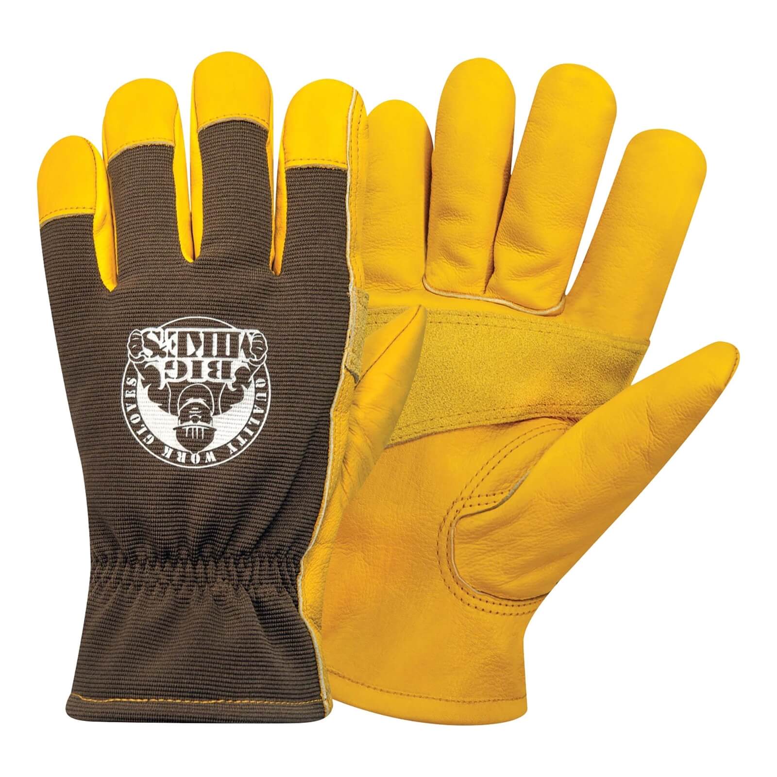 Big Mike's Leather Lined Winter Work Gloves - Medium