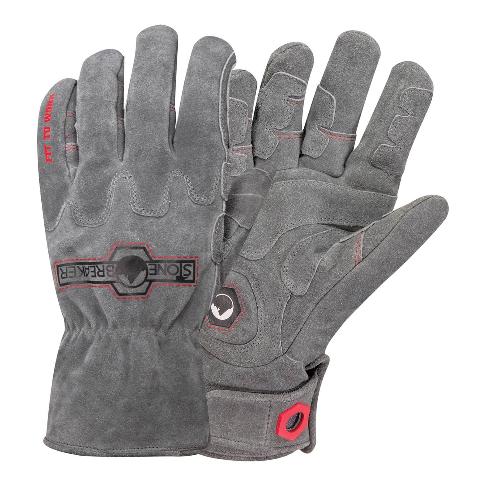 StoneBreaker Trades Winter Demolition Gloves - Medium - Grey