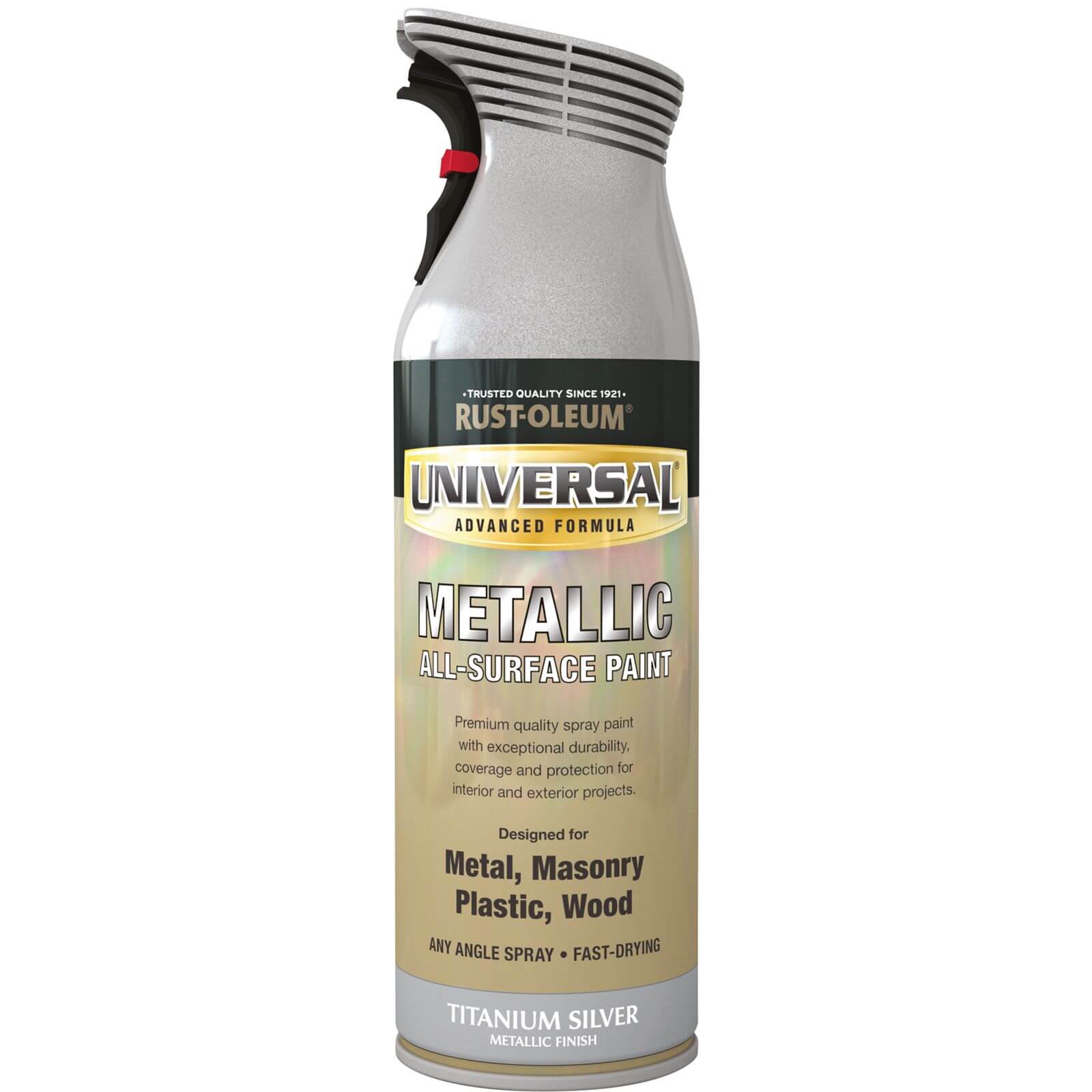 Rust-Oleum Universal Metallic Spray Paint Titanium Silver - 400ml
