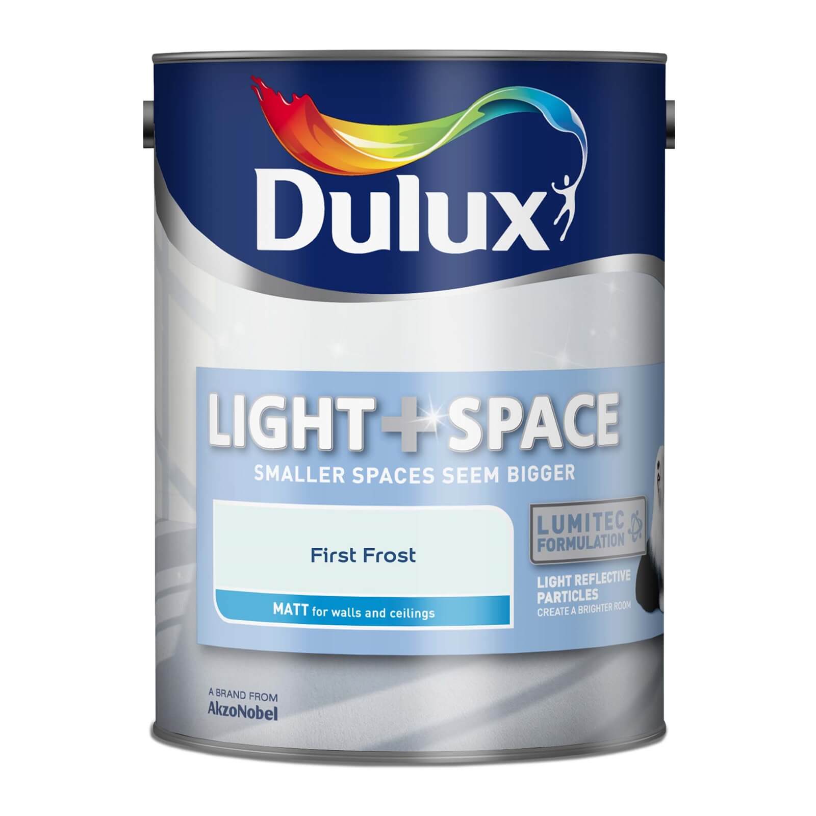 Dulux Light & Space Matt Emulsion Paint First Frost - 5L