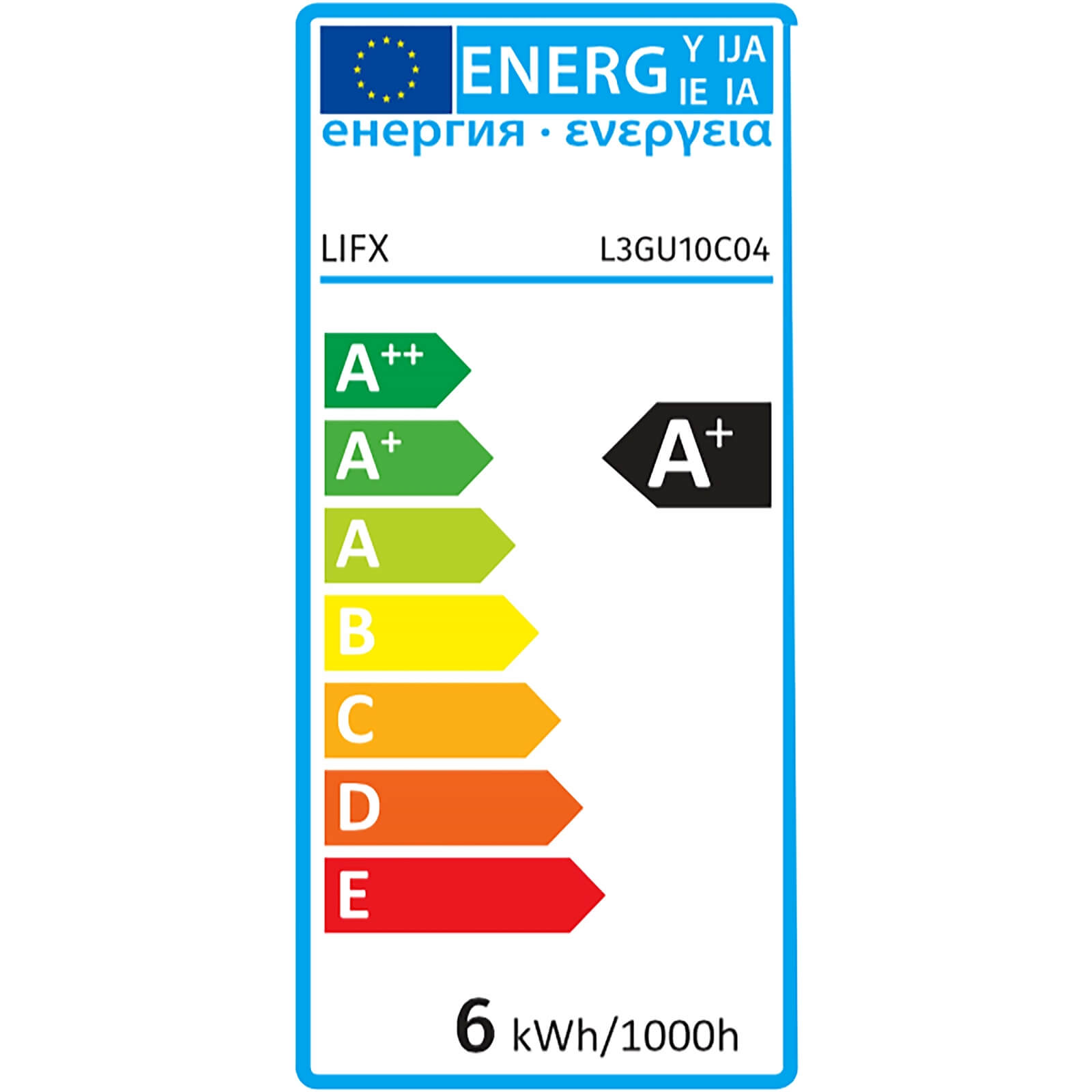 LIFX GU10 (International) Wi-Fi Smart LED Light Bulb - Colour