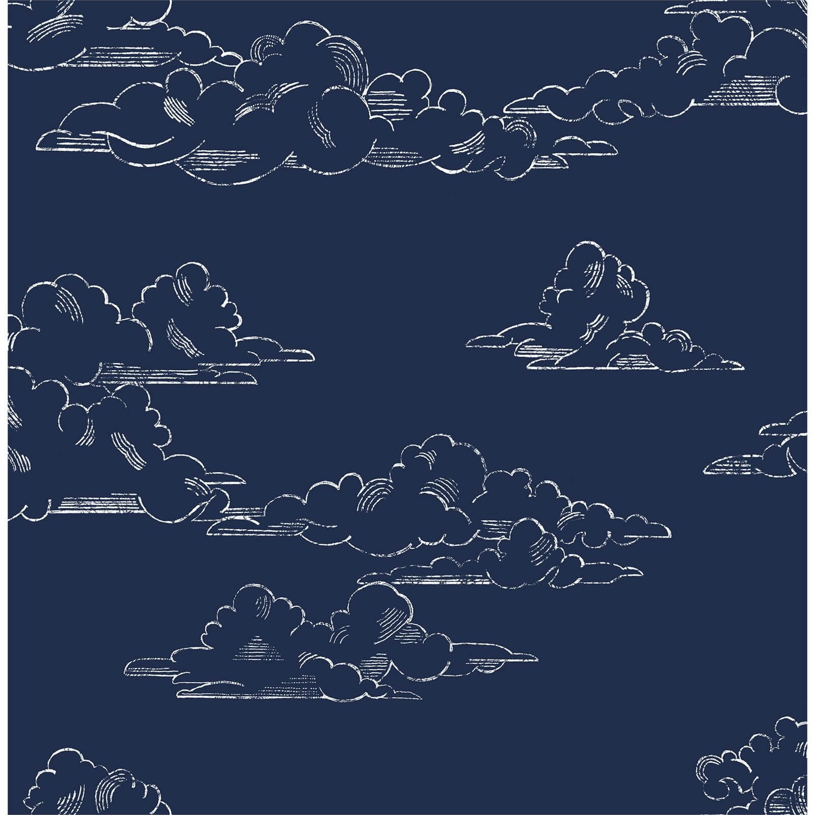 Superfresco Easy Vintage Cloud Navy Wallpaper