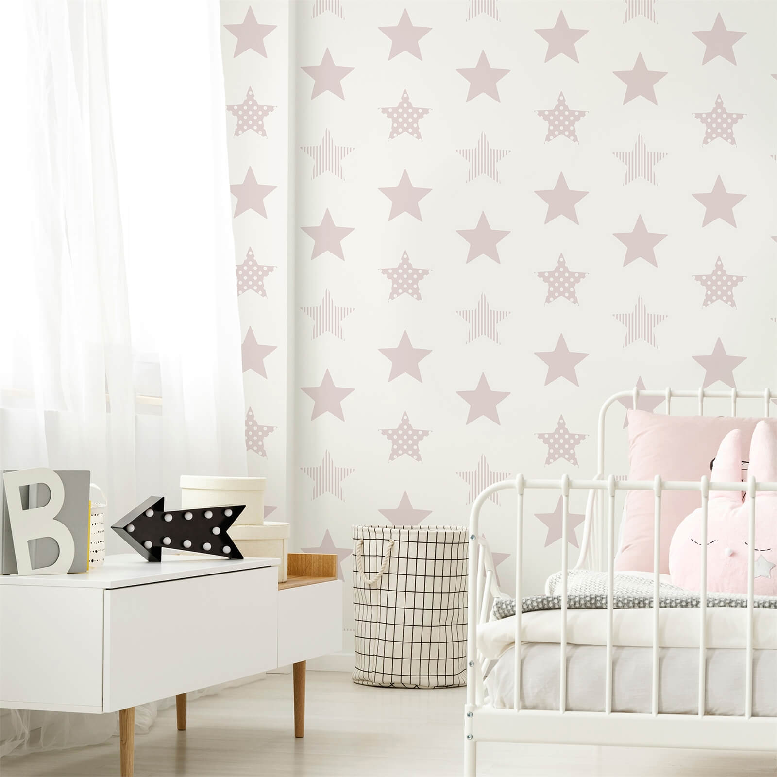 Superfresco Easy Superstar Pink Wallpaper