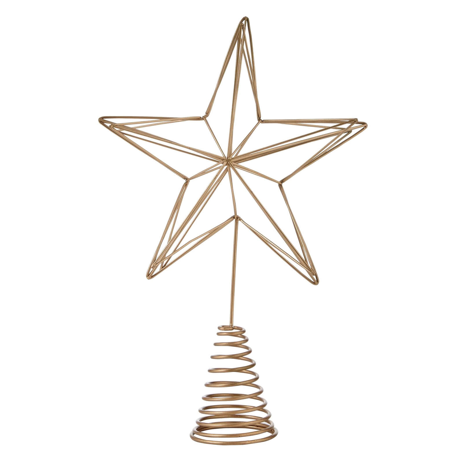 Deco Luxe Gold 3D Christmas Tree Topper