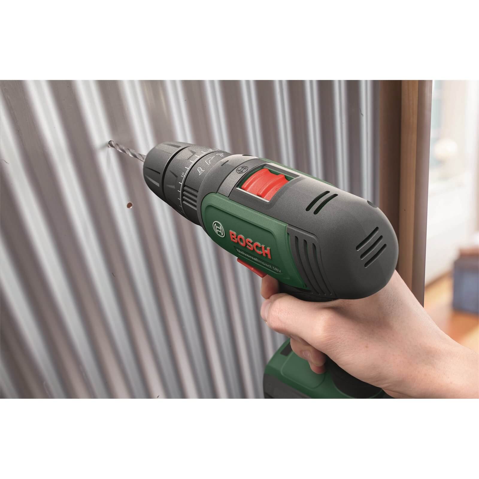 Bosch Universal Impact 18V Combi Drill with 2 x 1.5Ah Batteries