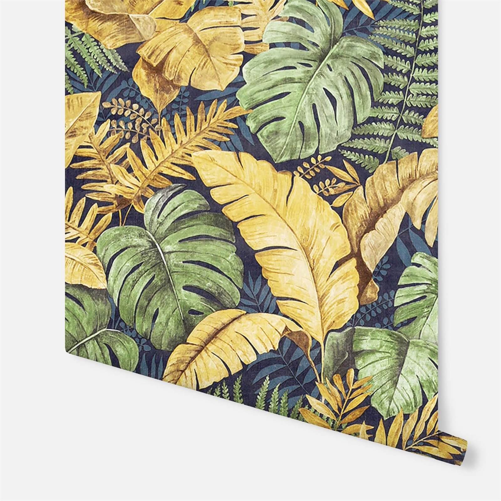 Arthouse Jungle Canopy Ochre Wallpaper