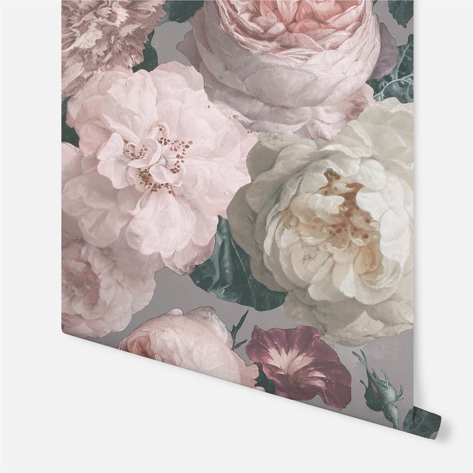 Arthouse Highgrove Floral Warm Grey Wallpaper
