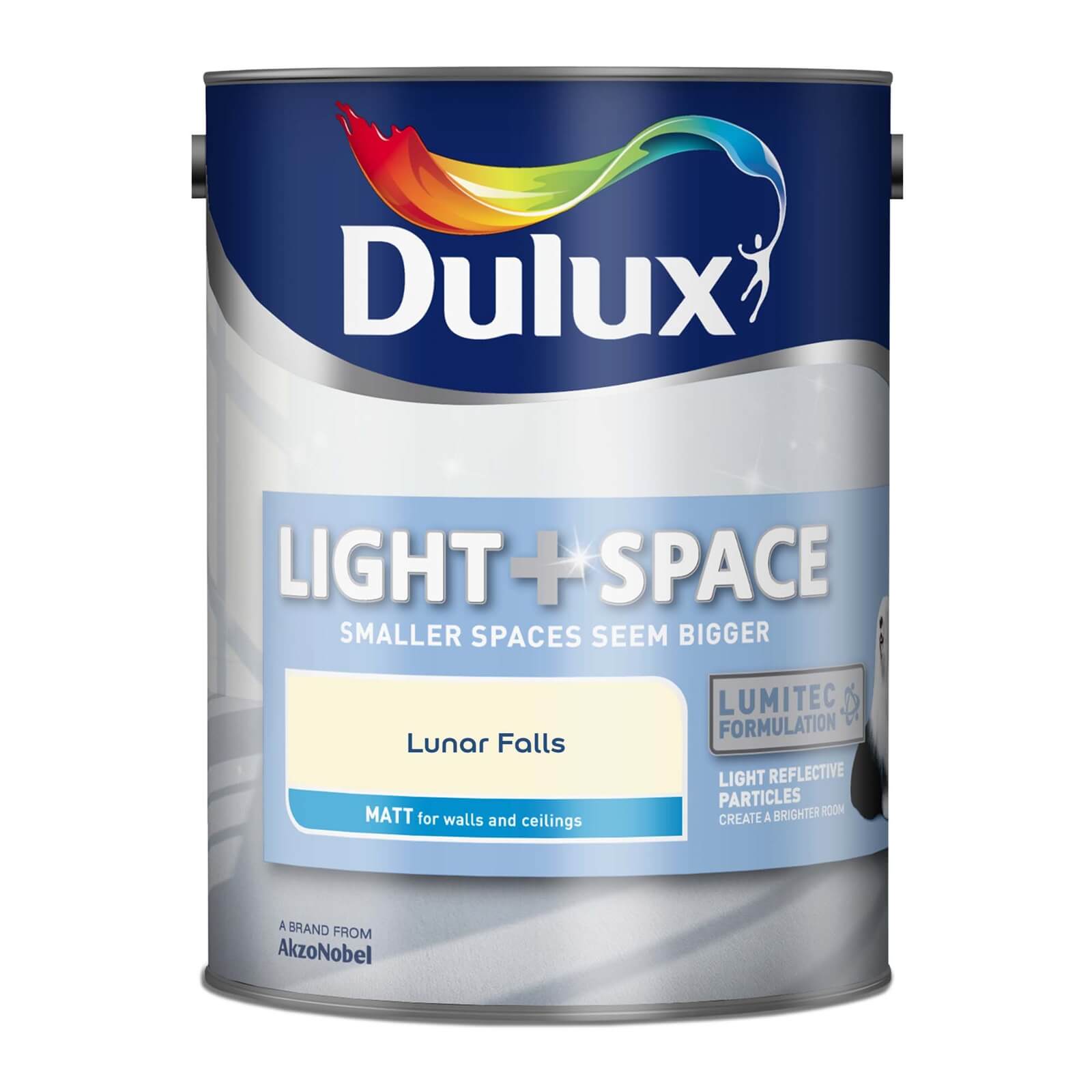 Dulux Light & Space Matt Emulsion Paint Lunar Falls - 5L