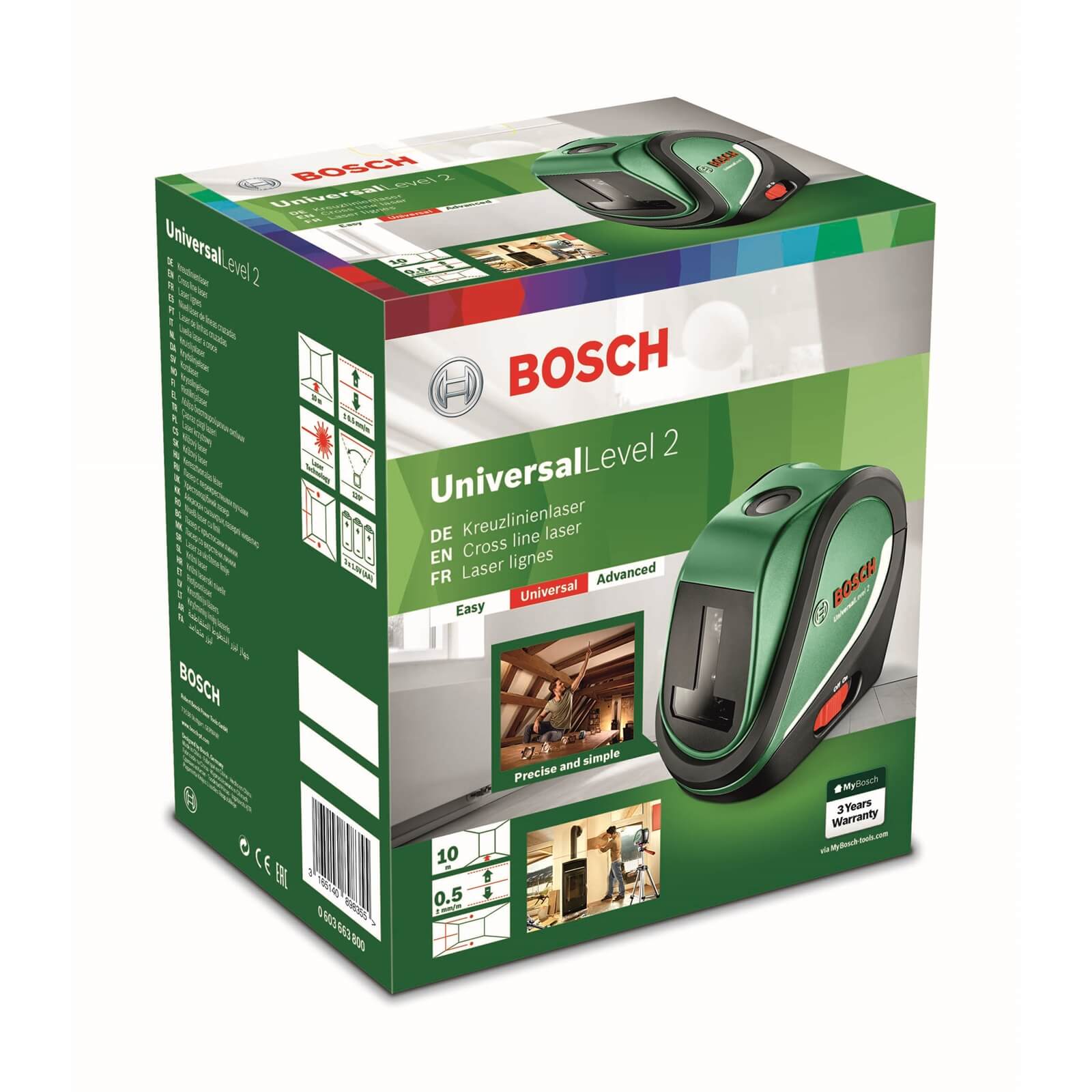 Bosch Universallevel 2 Laser Level Set