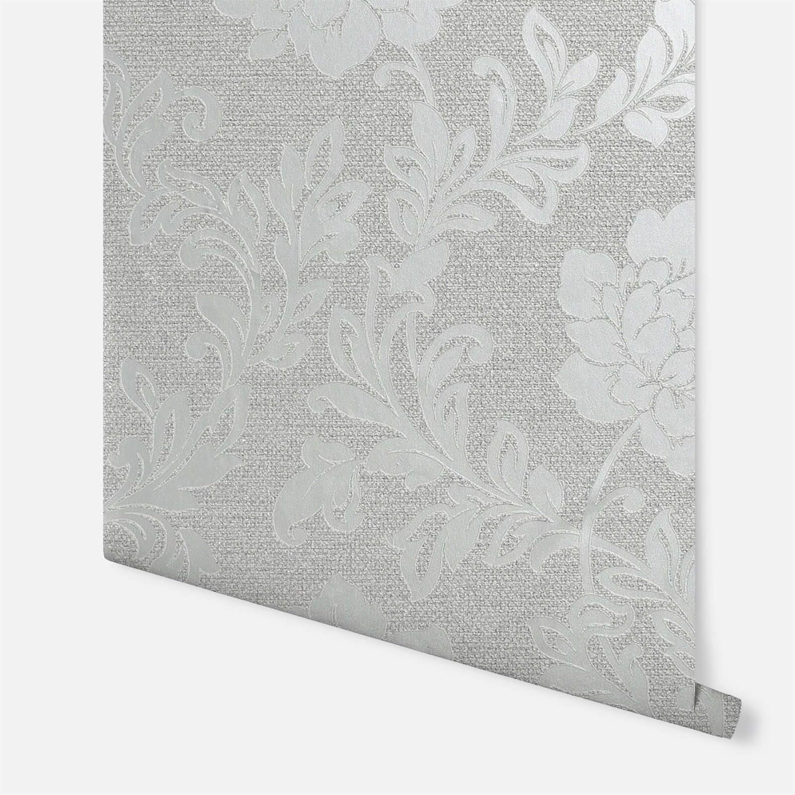 Arthouse Calico Floral Grey Wallpaper