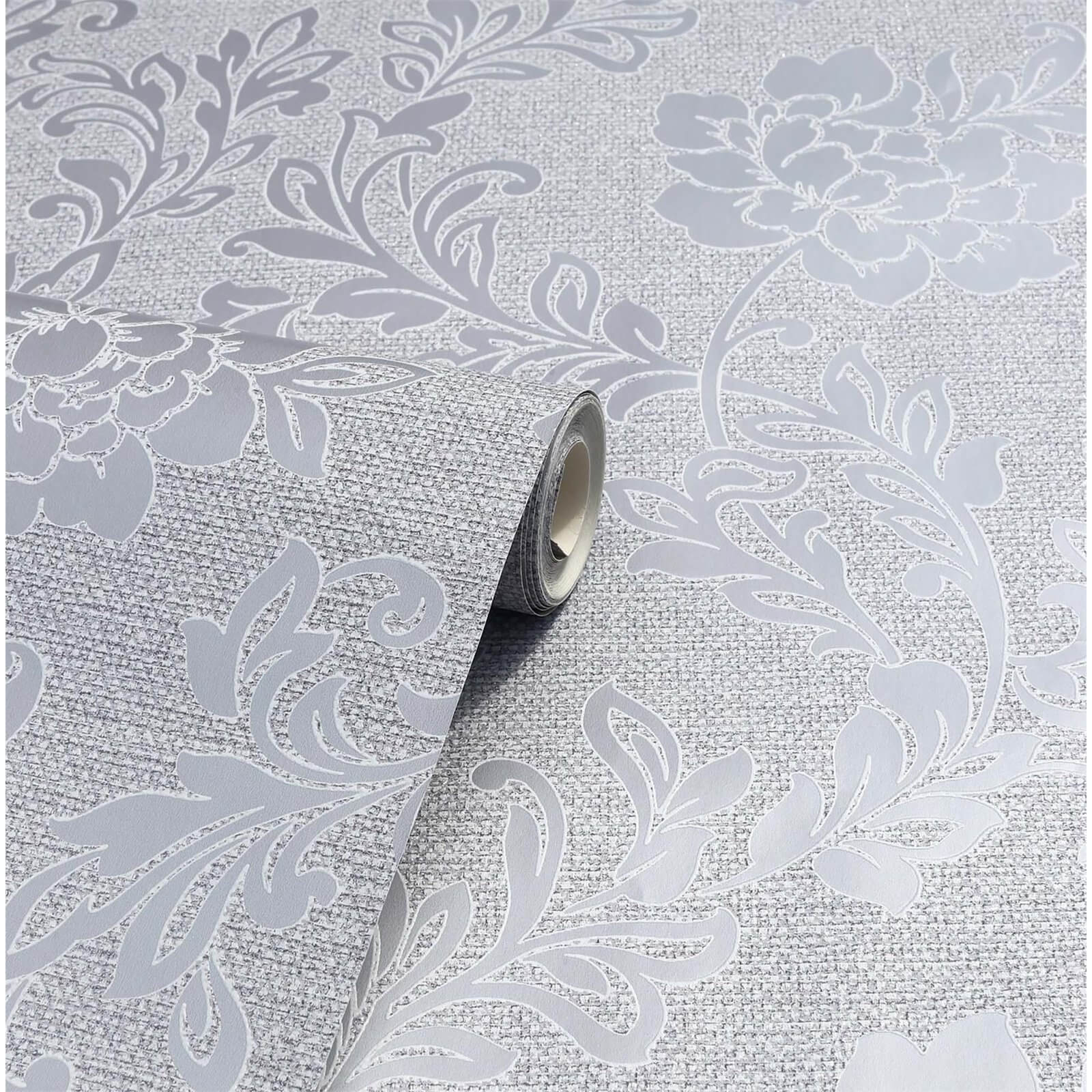 Arthouse Calico Floral Grey Wallpaper