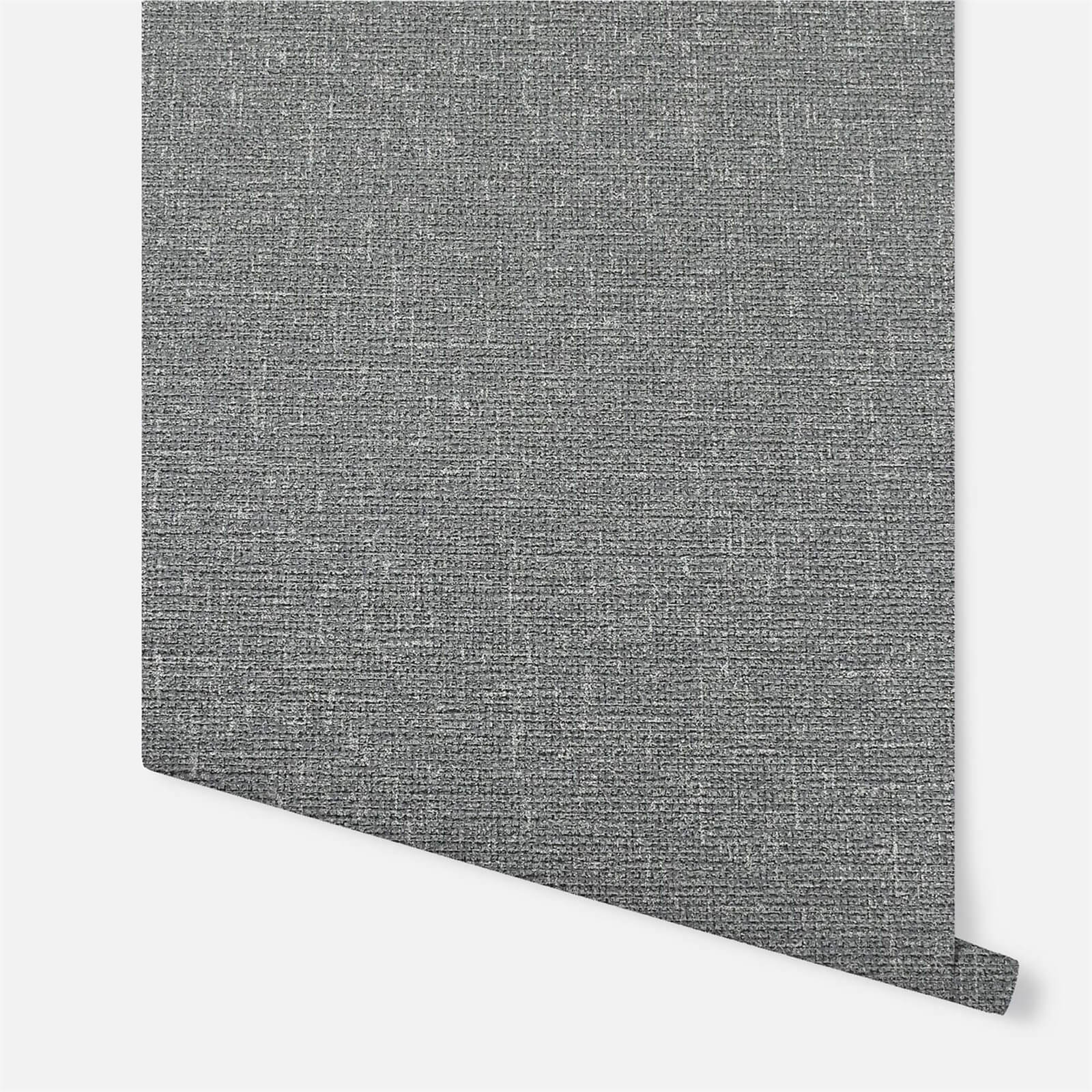 Arthouse Calico Plain Gunmetal Wallpaper