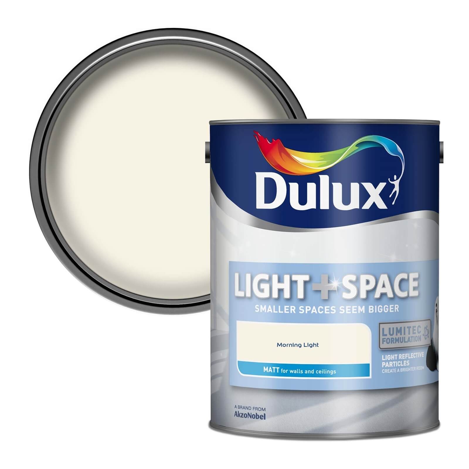 Dulux Light & Space Matt Emulsion Paint Morning Light - 5L
