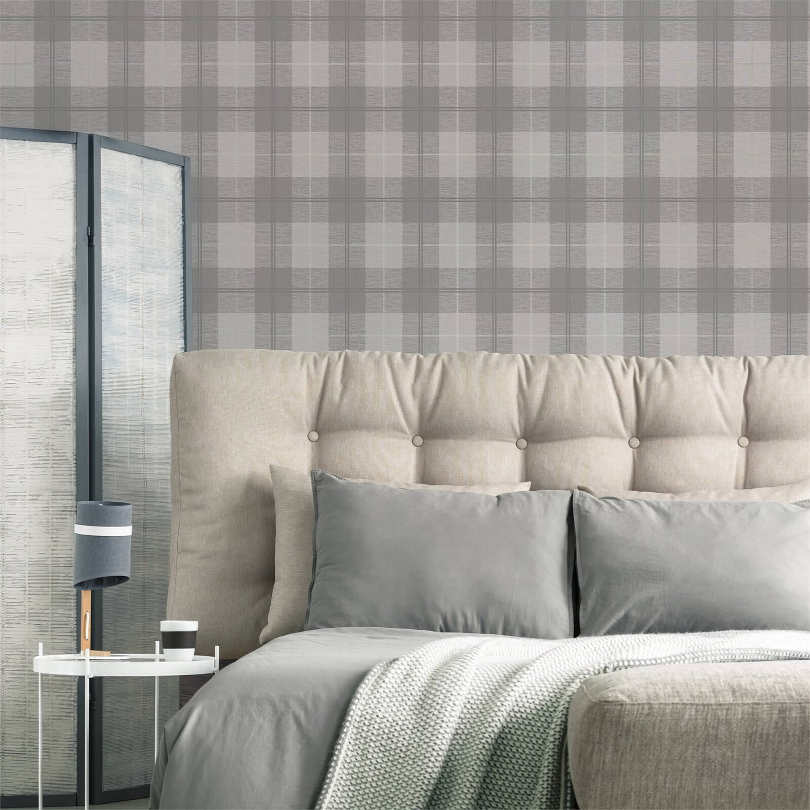 Superfresco Easy Heritage Tweed Grey Wallpaper
