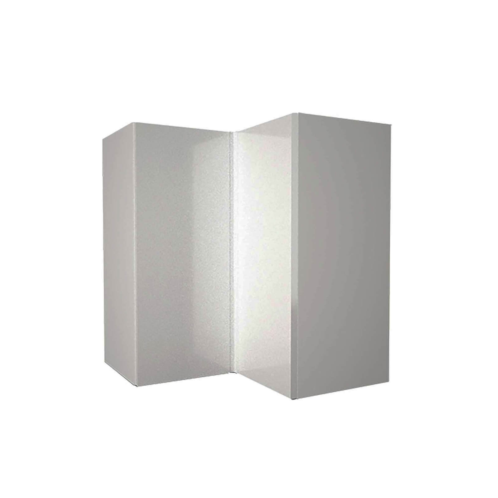 High Gloss Slab Grey 635mm Corner Wall Unit