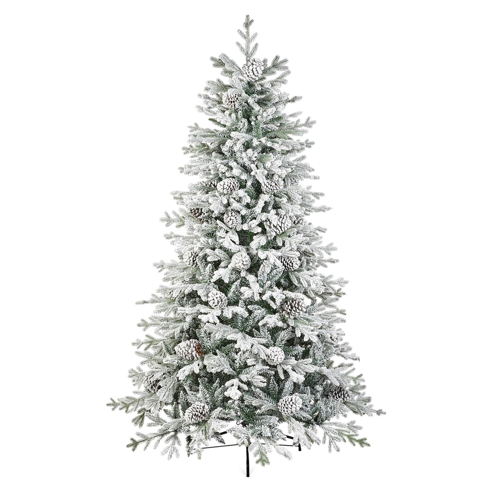8ft Lucia Spruce Christmas Tree with Cones