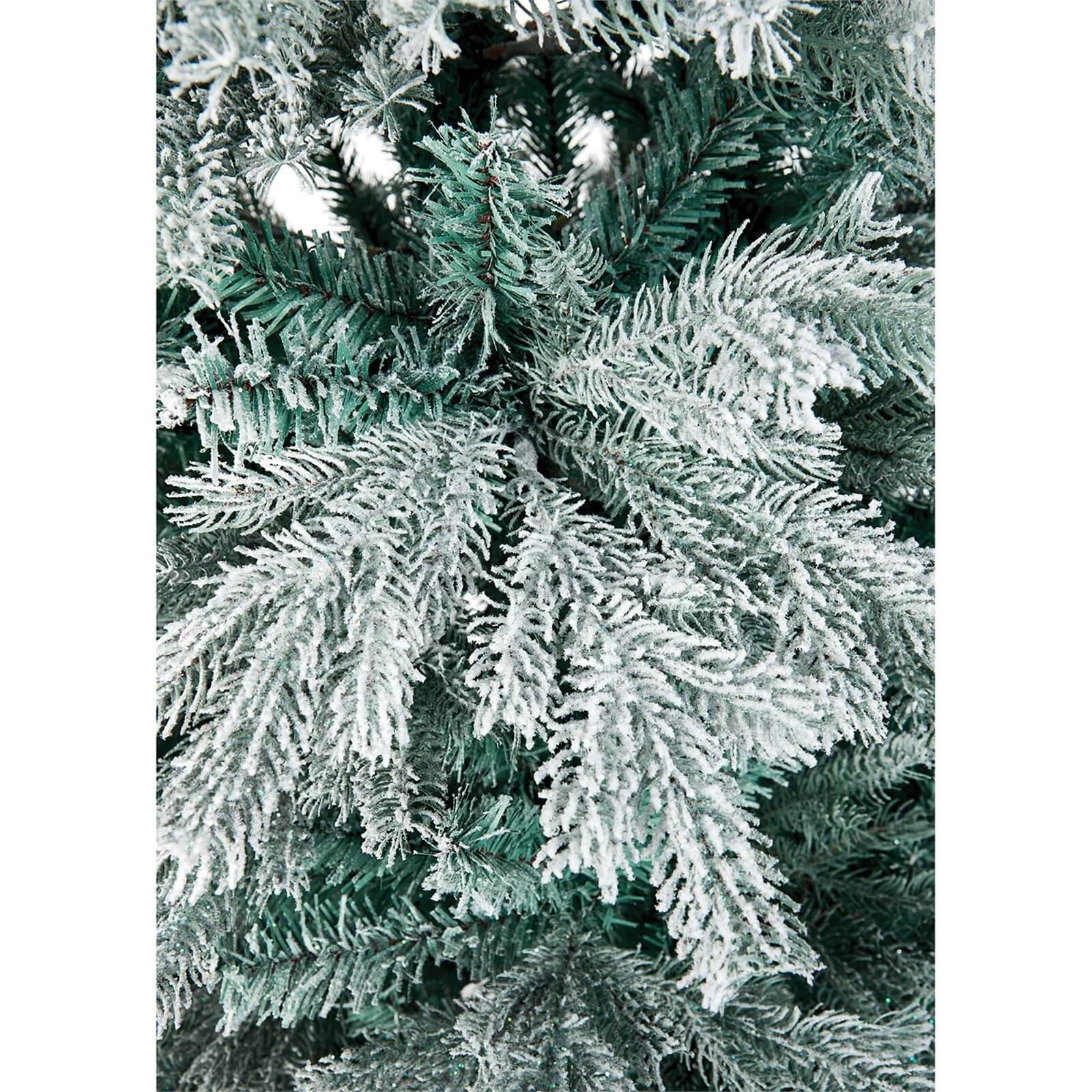 6ft 8 Frozen Meribel Spruce Christmas Tree with Scarf
