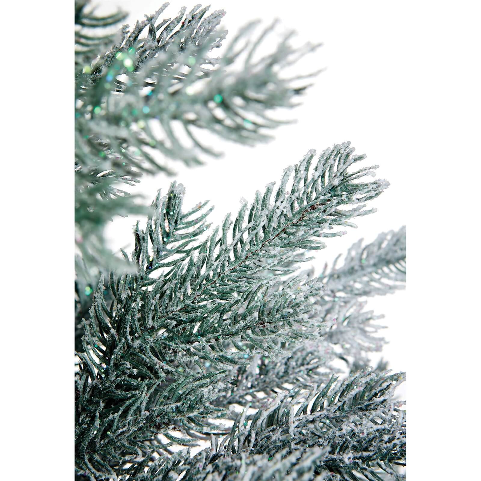 7ft 8 Frozen Meribel Spruce Christmas Tree with Scarf